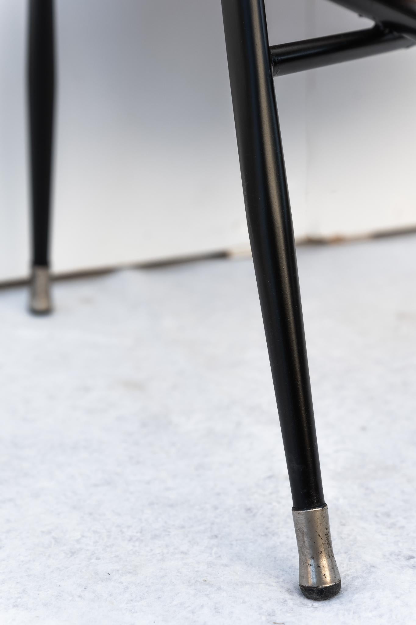 Sessel aus Metall und Leder von Gastone Rinaldi für Rima, 1950er Jahre im Angebot 3