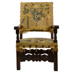 Poltrona in noce, XVII secolo