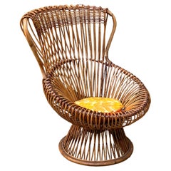 Poltrona aus Rattan – Mod. MARGHERITA – Franco Albini per Bonacina – Italien – 50