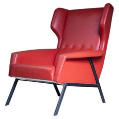 Red skai armchair, 1970
