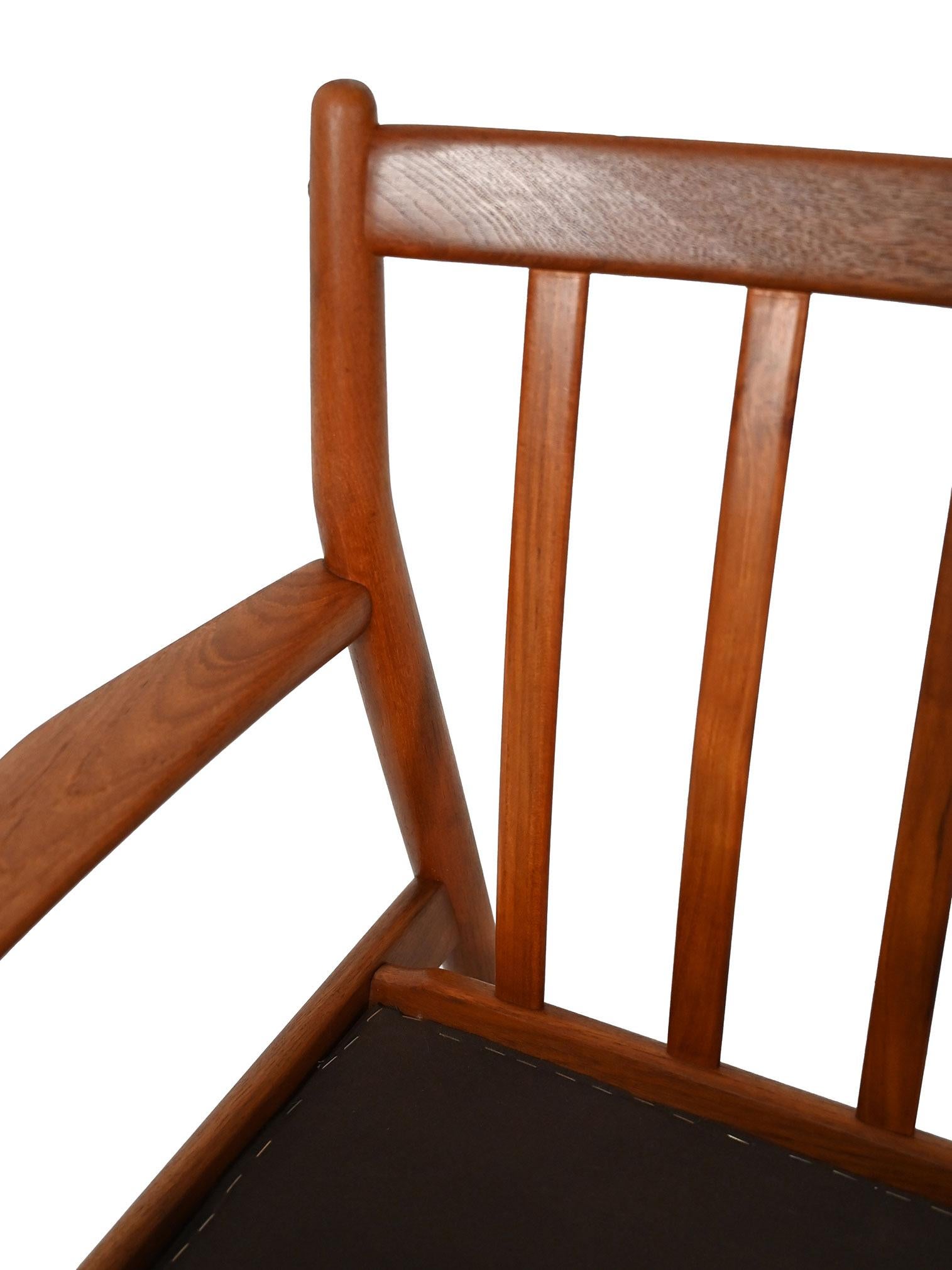 Poltrona in teak di Grete Jalk in vendita 2