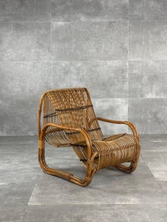 Poltrona in vimini, Italia, anni '60