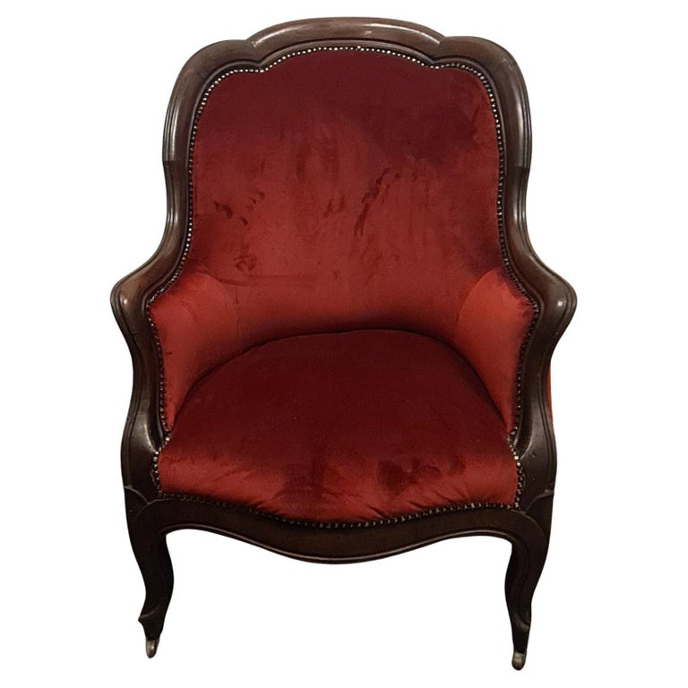 Poltrona inglese di fine 700 con ruote in vendita su 1stDibs