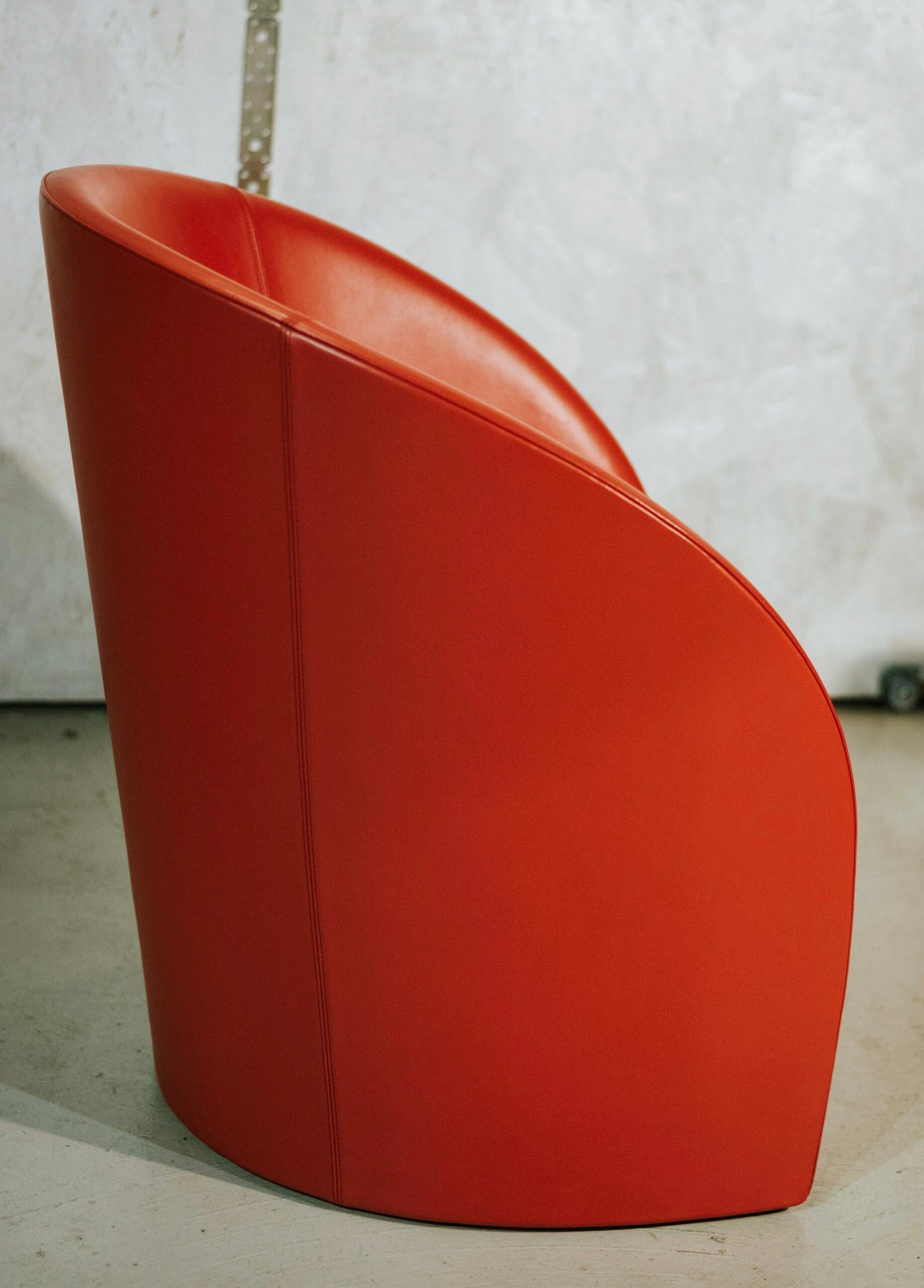 Other Armchair Interview by Massimo and Lella Vignelli for Poltrona Frau, Italy 1989 For Sale