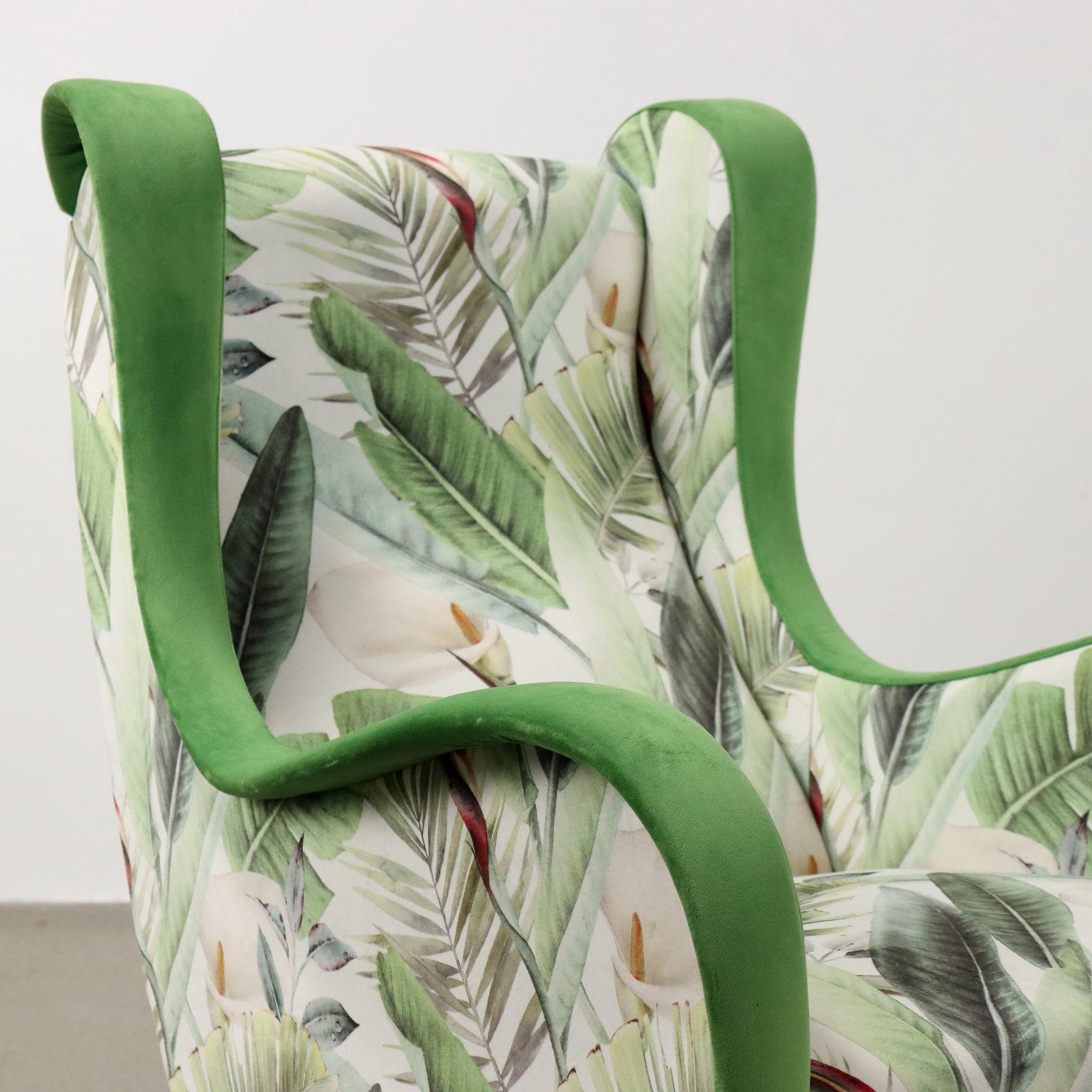 Mid-20th Century Fauteuil 'Jungle Collection' 50s-60s multicolore vert en vente