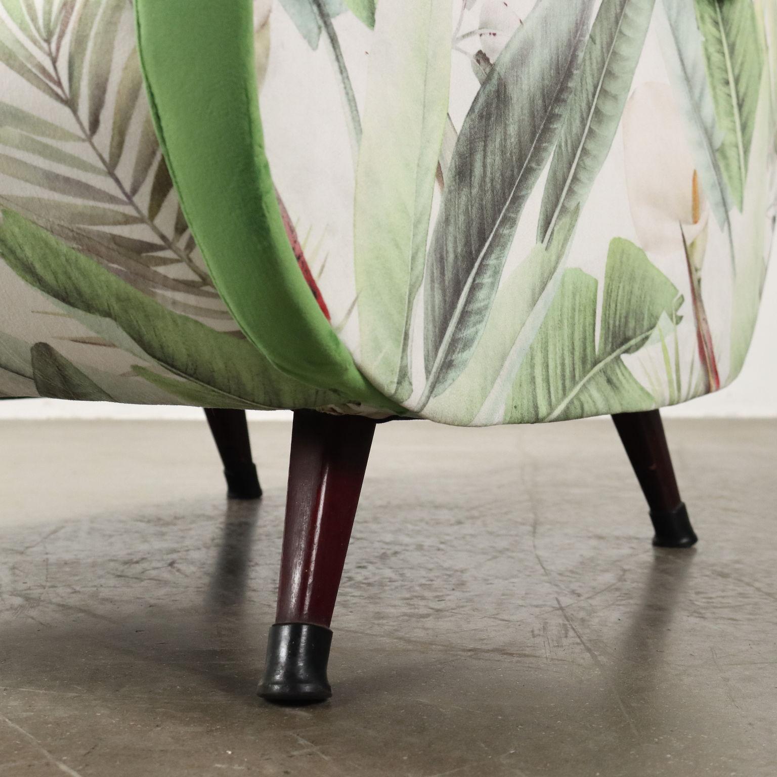 Fauteuil 'Jungle Collection' 50s-60s multicolore vert en vente 2