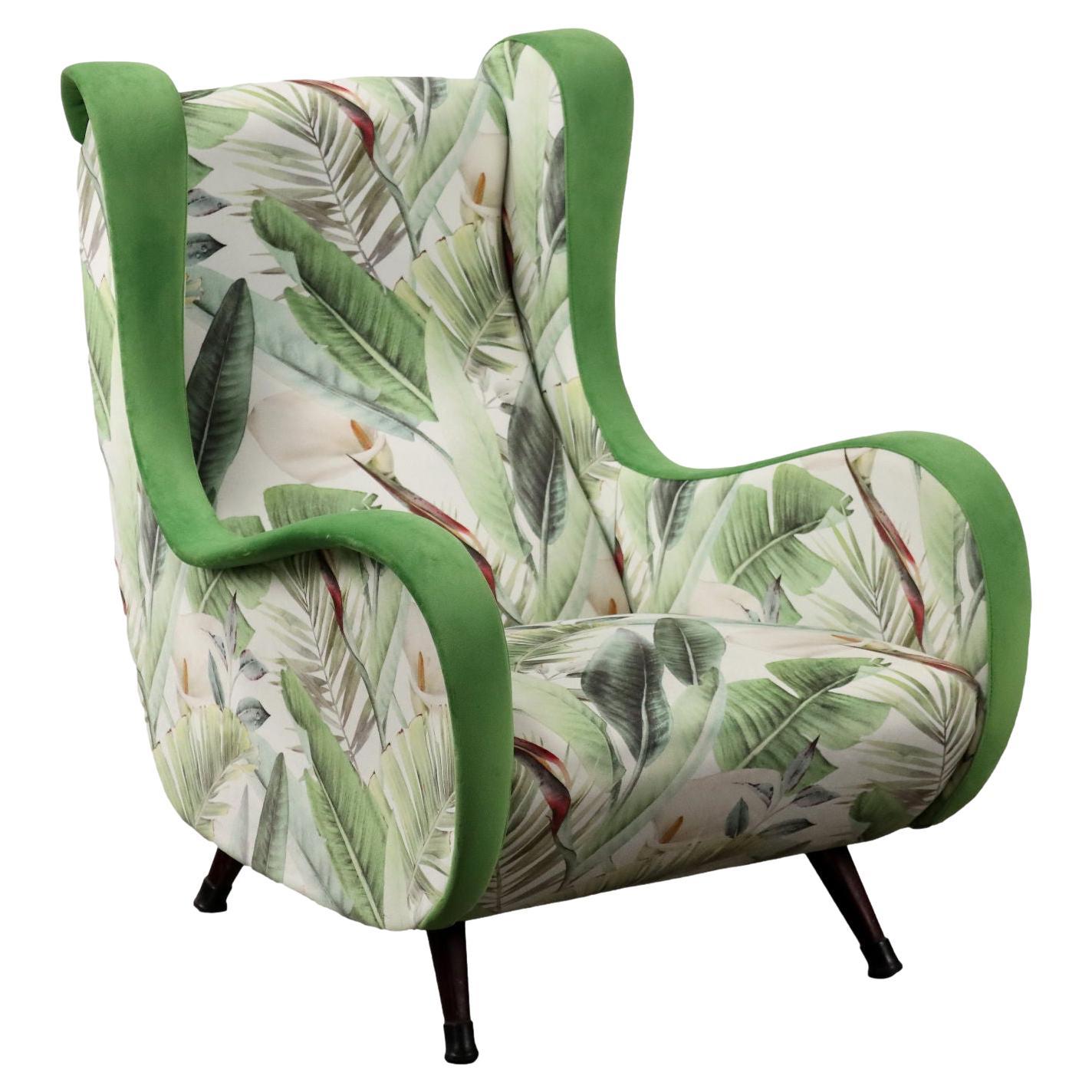 Armchair 'Jungle Collection' 50s-60s multicolor green