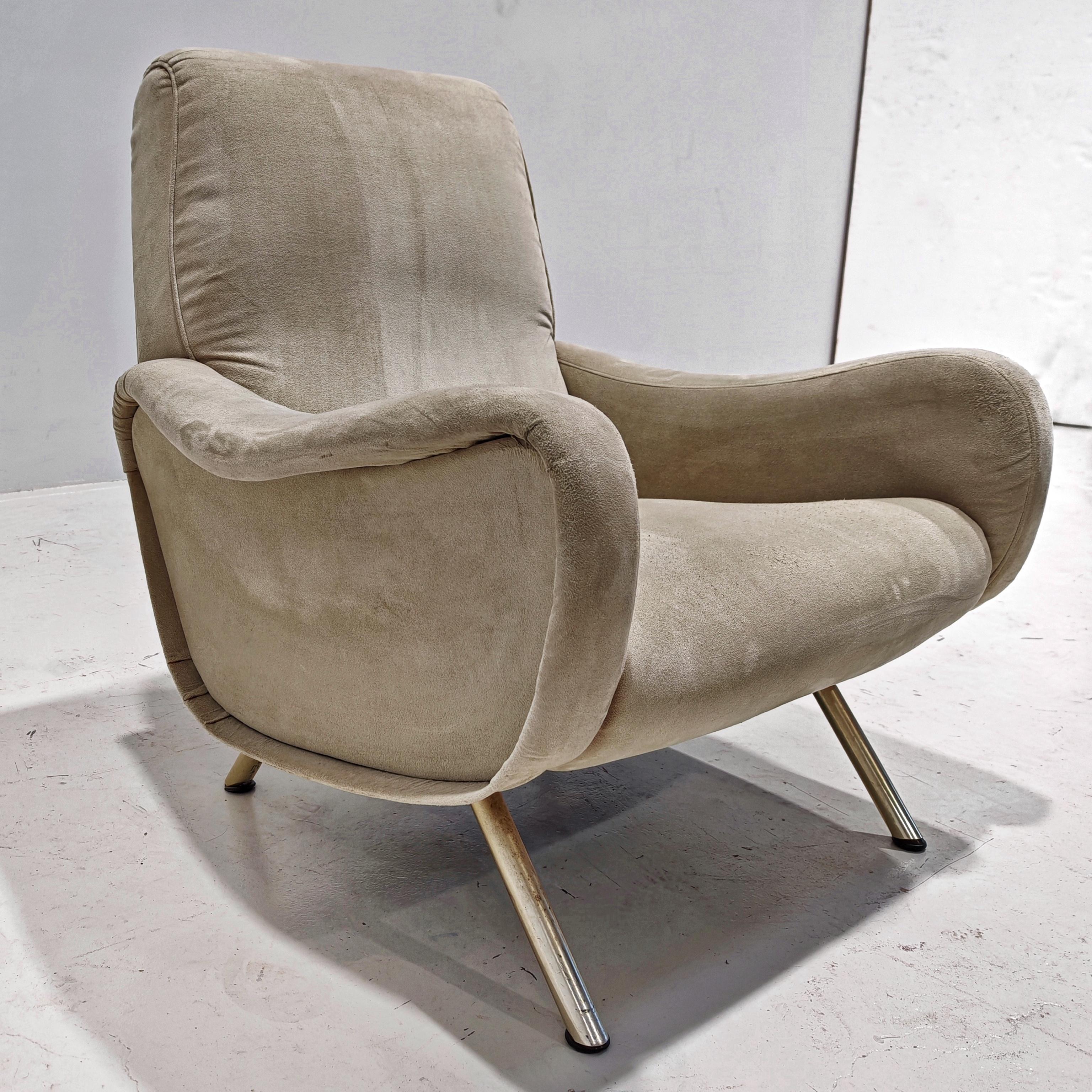 Mid-Century moderno Poltrona Lady design italiano anni 60 disegnata da Marco Zanuso per Arflex in vendita