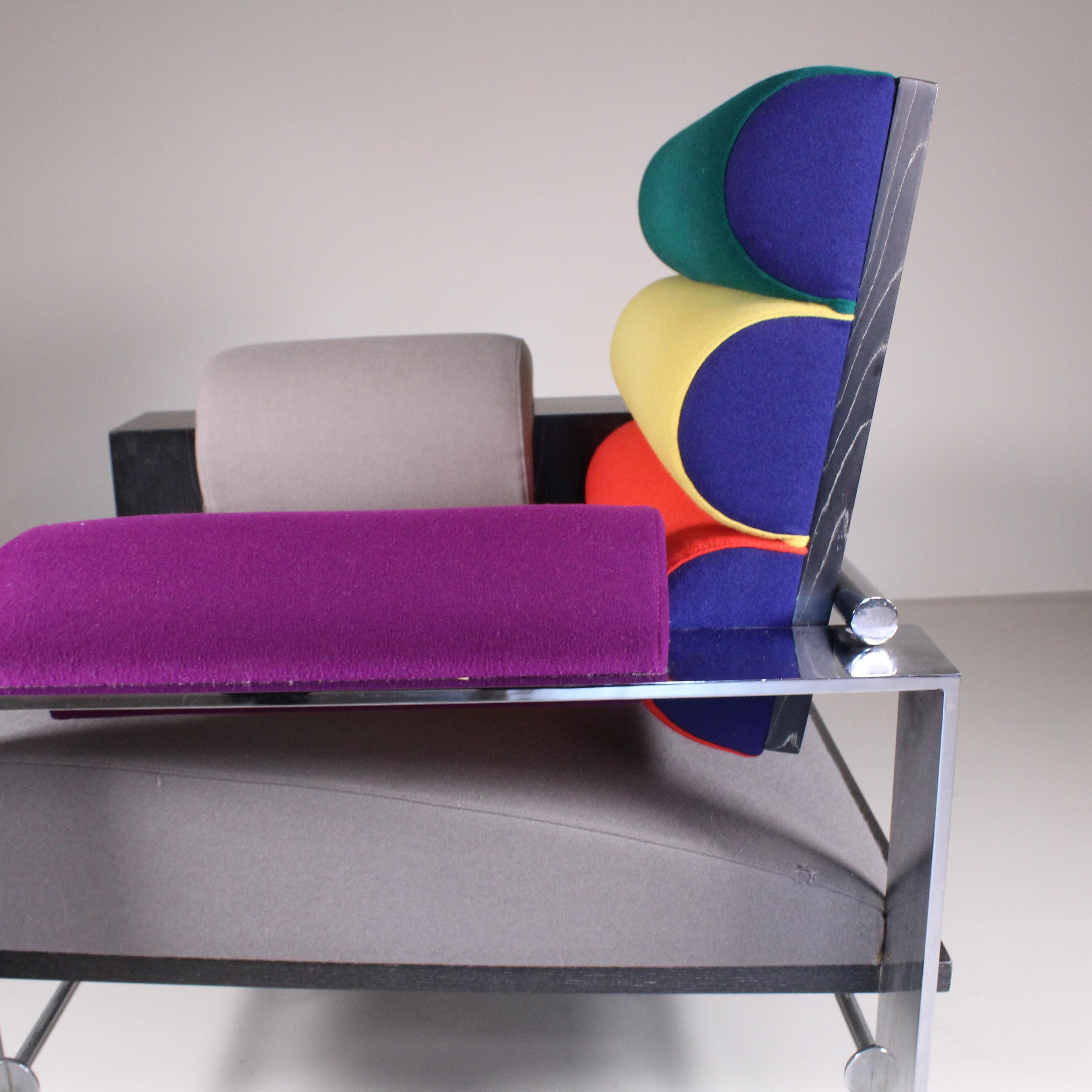 Late 20th Century Las Vegas armchair by Peter Shire, 1988 For Sale
