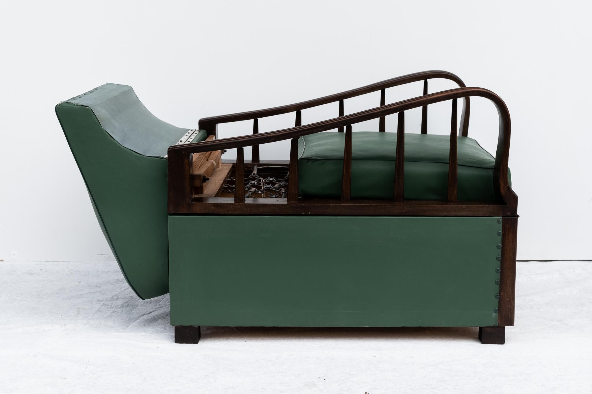 Fauteuil-lit Art déco, années 1930/40 en vente 4