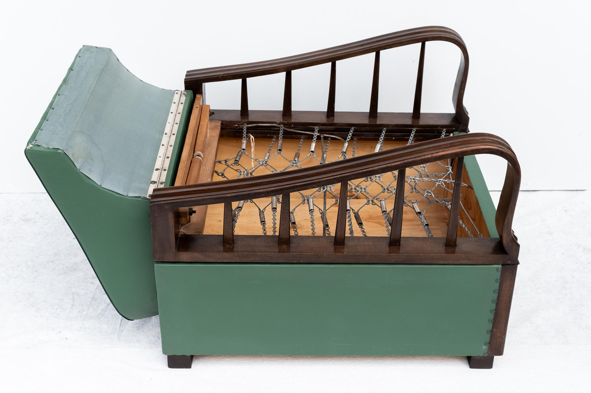 Fauteuil-lit Art déco, années 1930/40 en vente 5