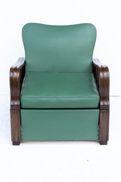 Art Deco Armchair Bed, 1930s/'40s