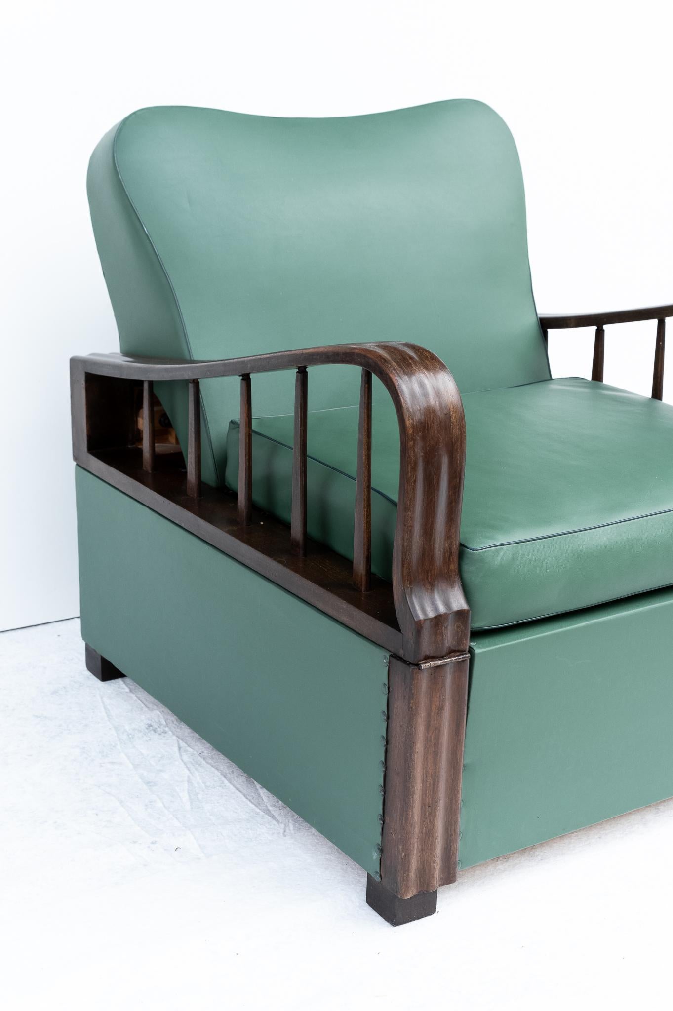 Italian Fauteuil-lit Art déco, années 1930/40 en vente