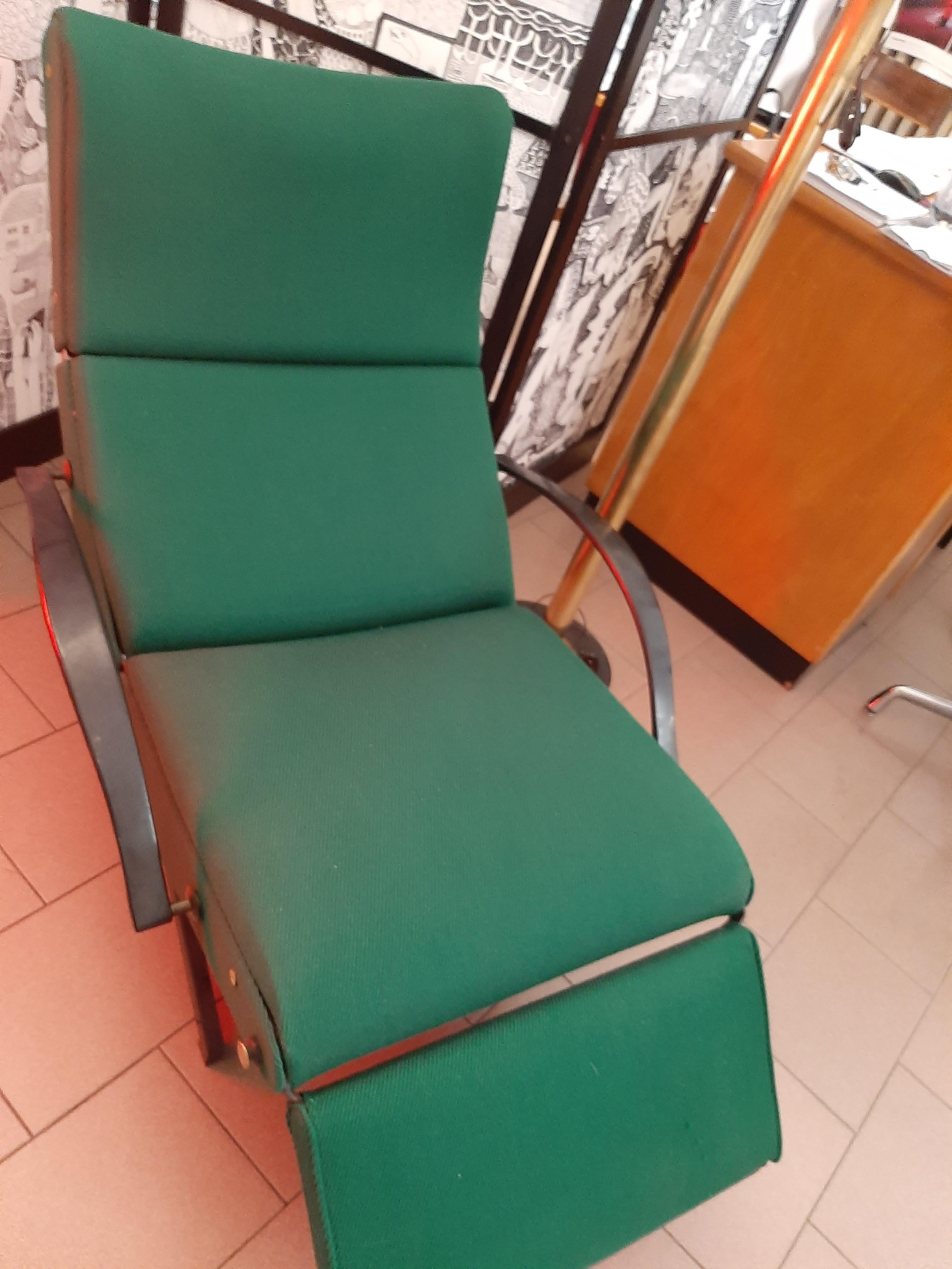 Mid-Century Modern Poltrona Longue Chair P40 Designer Osvaldo Borsani per Tecno For Sale