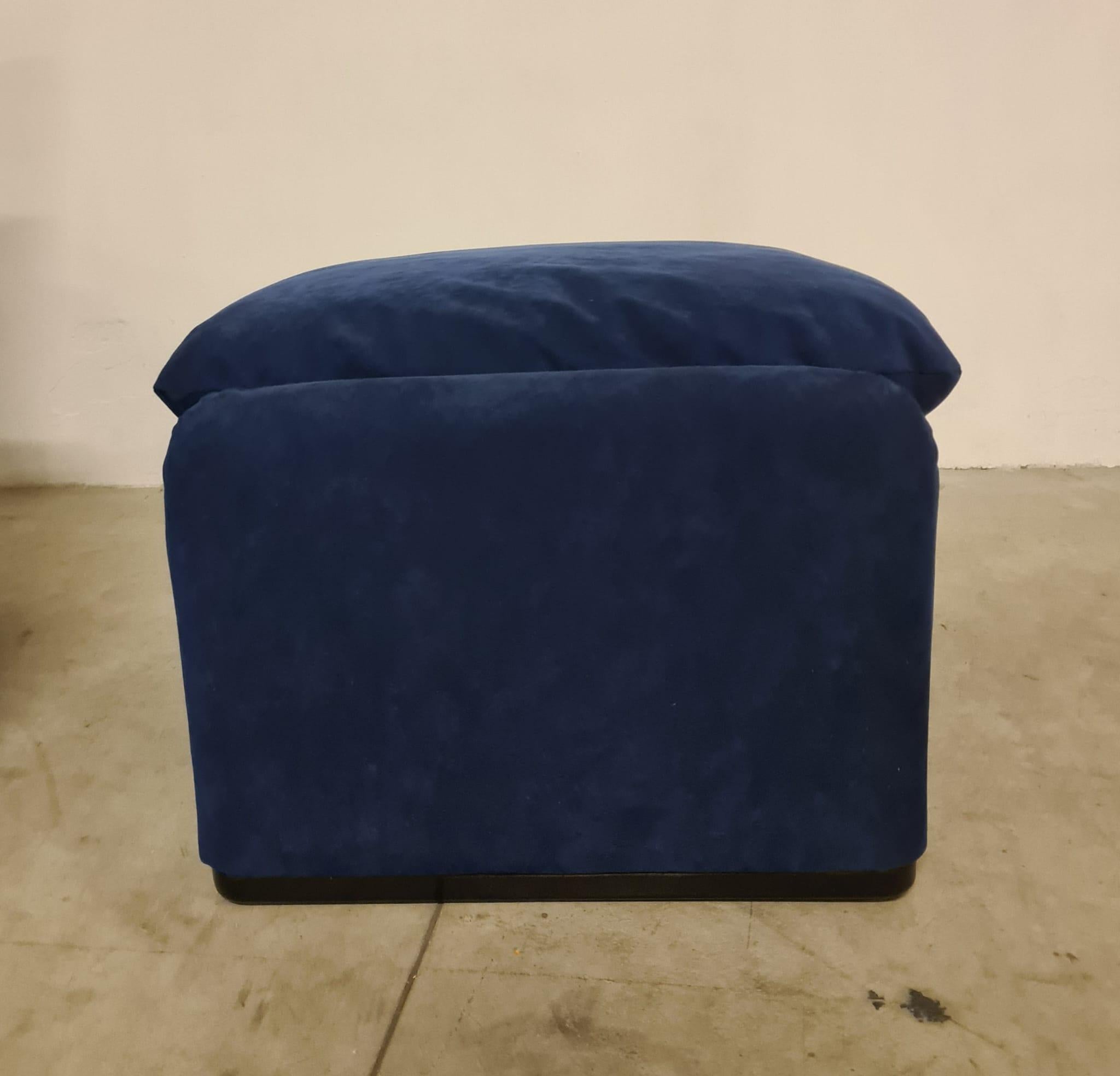 Maralunga Sessel mit Hocker von Vico Magistretti für Cassina im Zustand „Hervorragend“ im Angebot in Torino, IT
