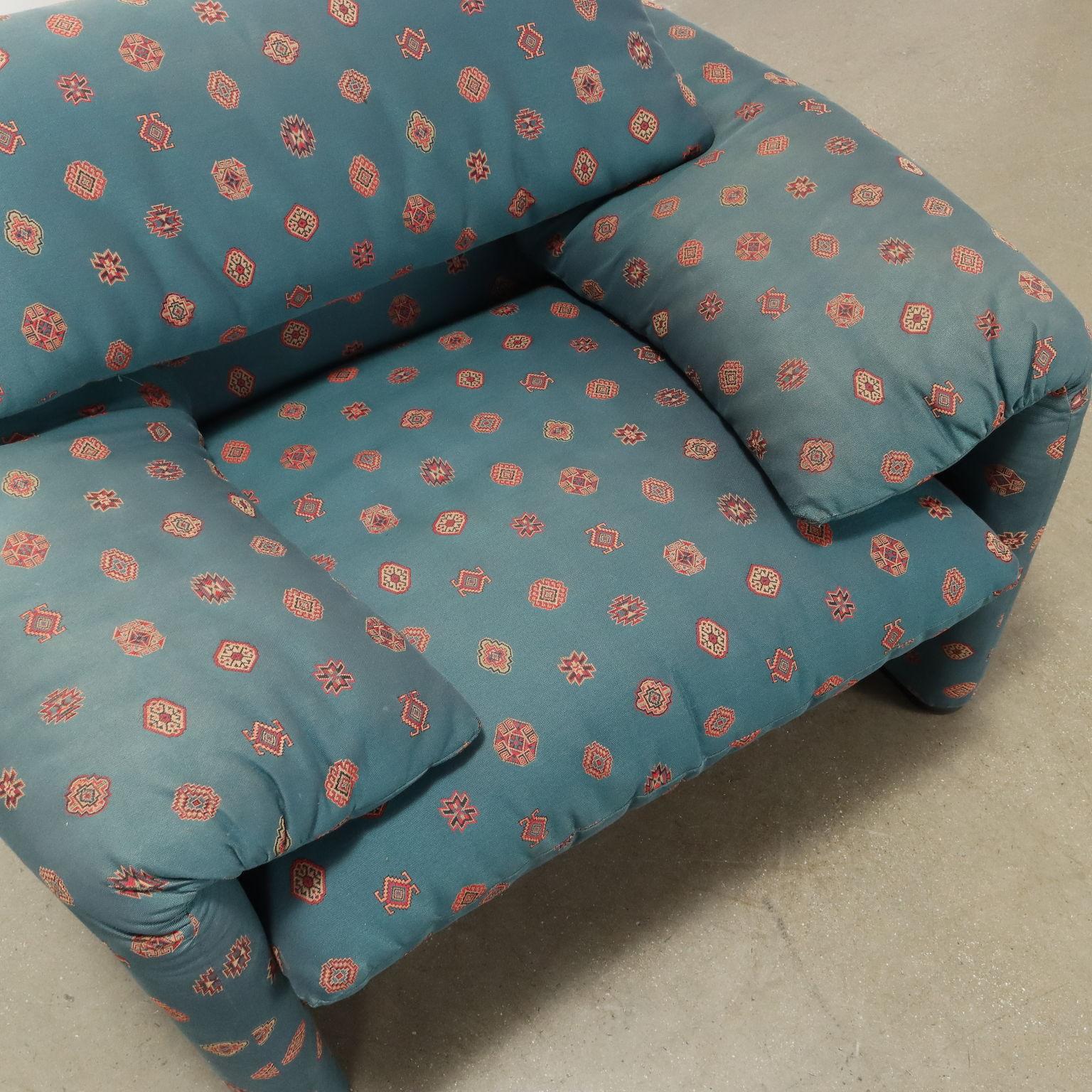 'Maralunga' armchair by Vico Magistretti for Cassina Anni 80s 1