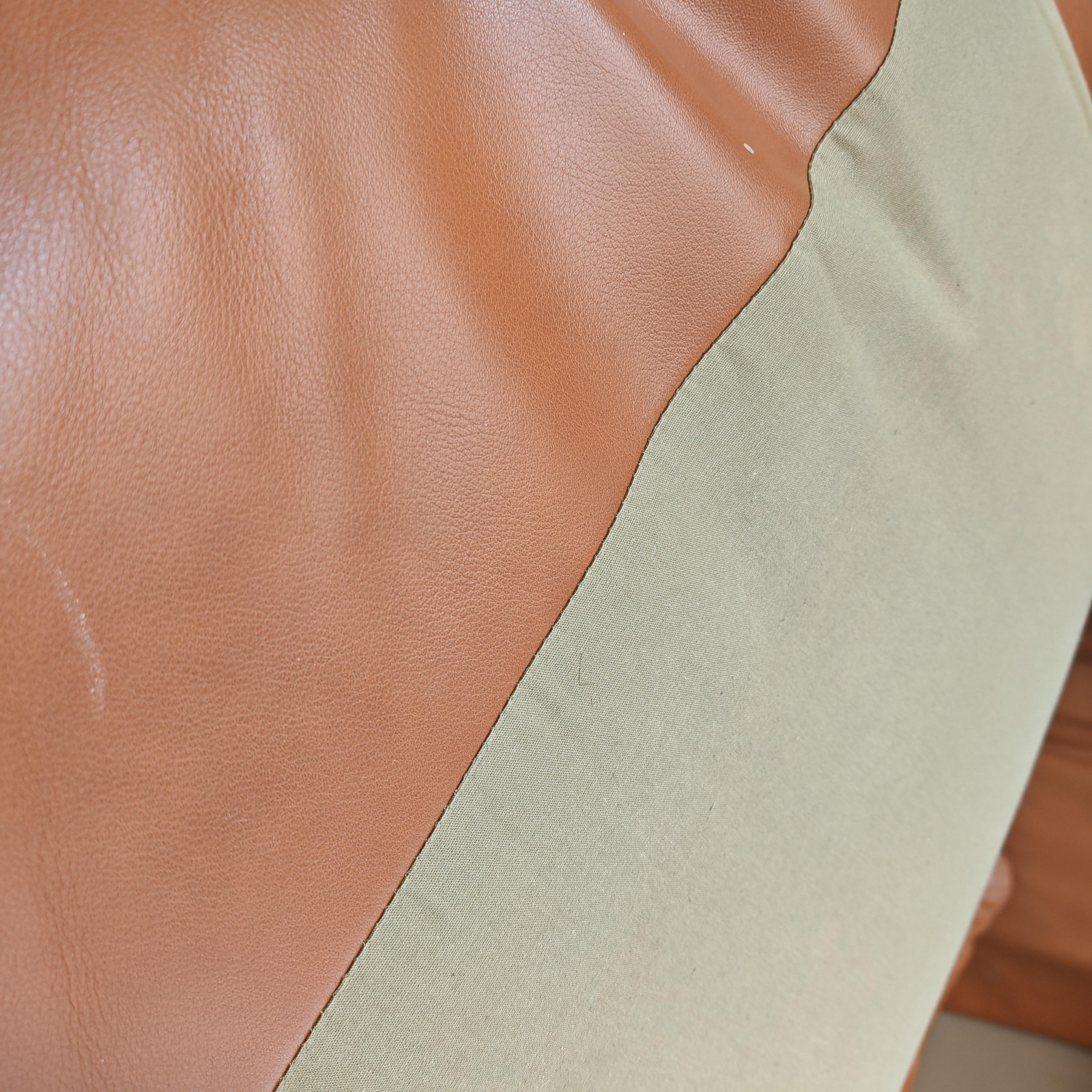 maralunga armchair by Vico Magistretti for Cassina in cognac leather 10