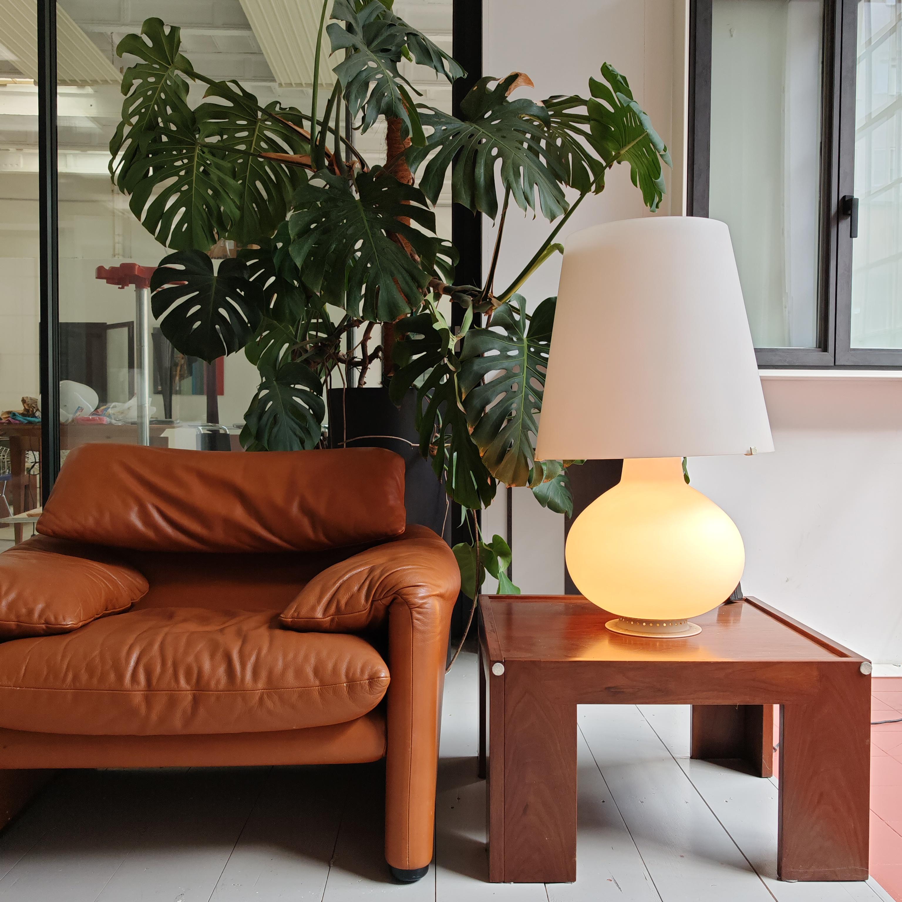 Mid-Century Modern maralunga armchair by Vico Magistretti for Cassina in cognac leather