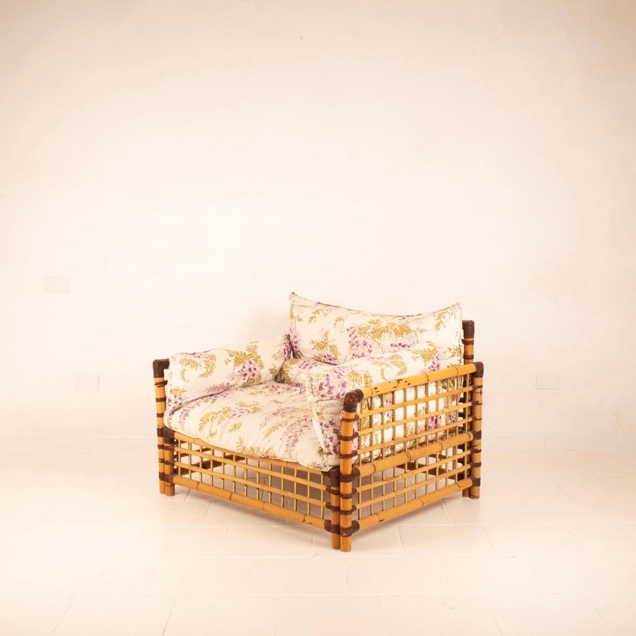 Außergewöhnlicher und sehr seltener Sessel aus der von Alberto Smania entworfenen und 1967 von der gleichnamigen Firma hergestellten Serie 