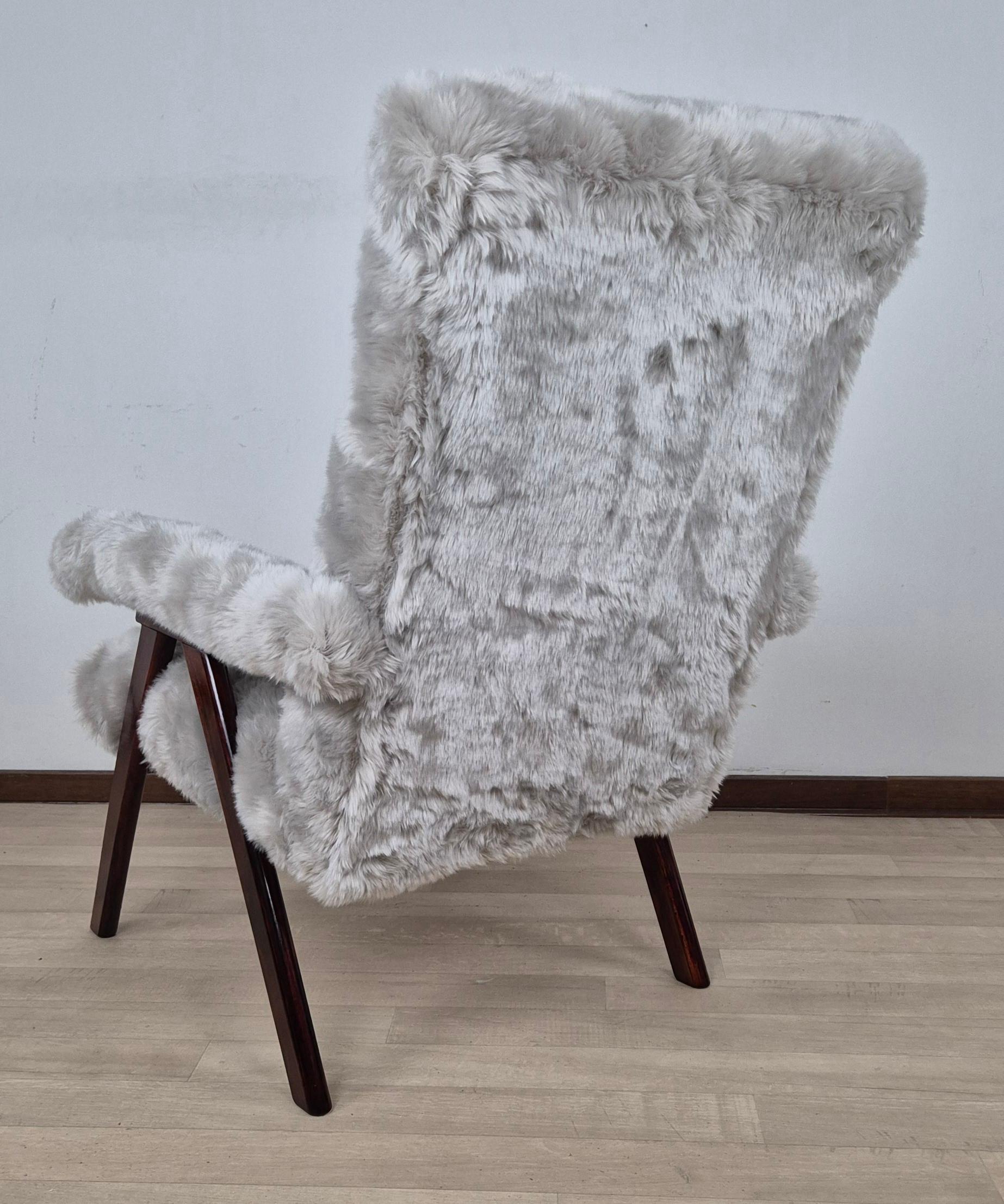 Poltrona Mid Century Reclinabile 
