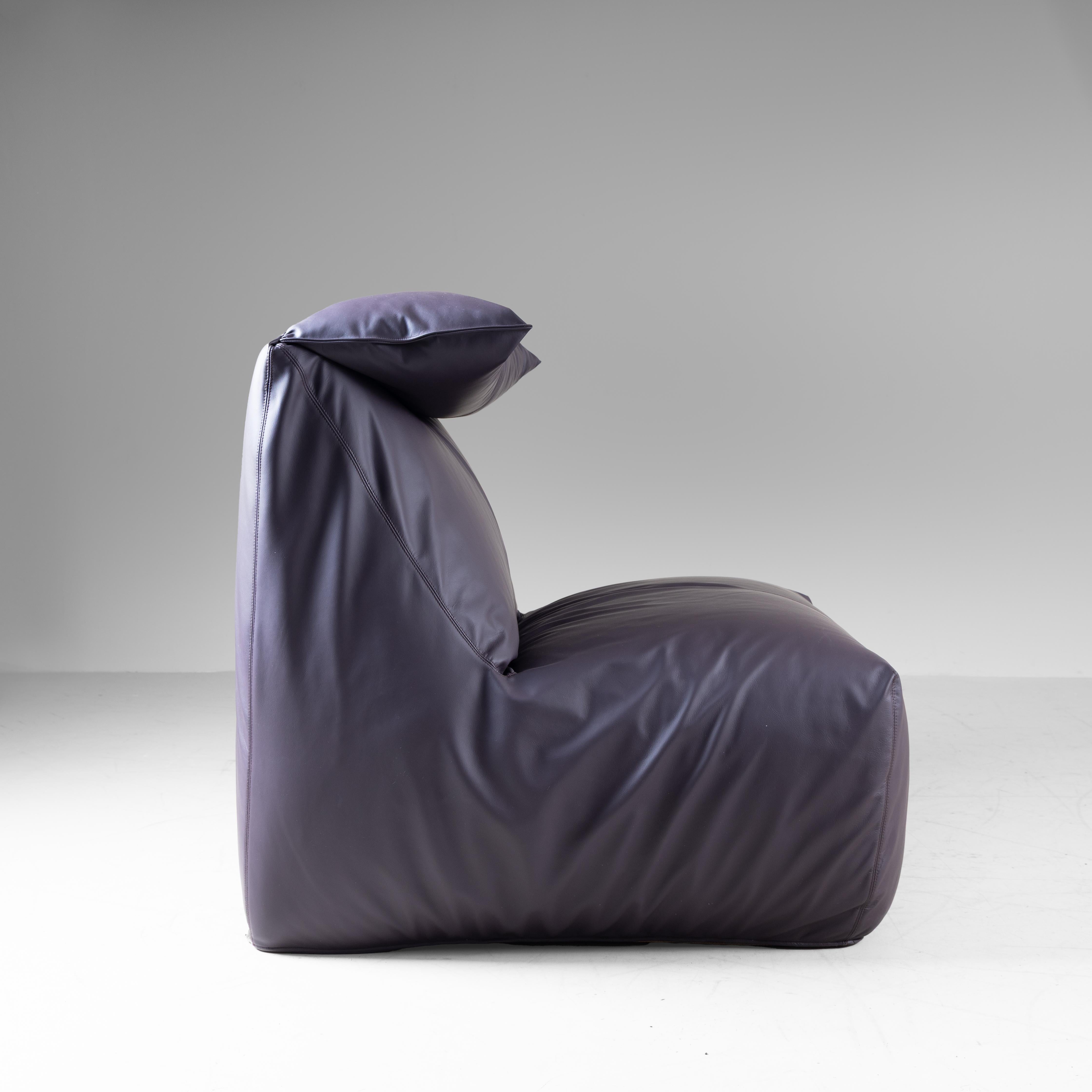 Mid-Century Modern Fauteuil Le Bambole mod., Mario Bellini, B&B, Italie, 1972