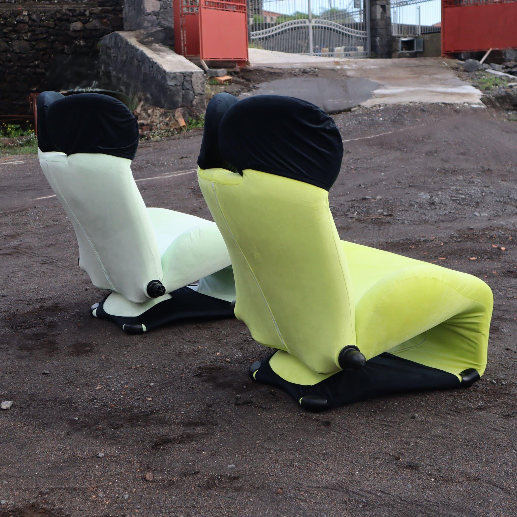 Armchair or chaise longue Wink by Cassina, Design Toshiyuki Kita, Italy, 1980s For Sale 4