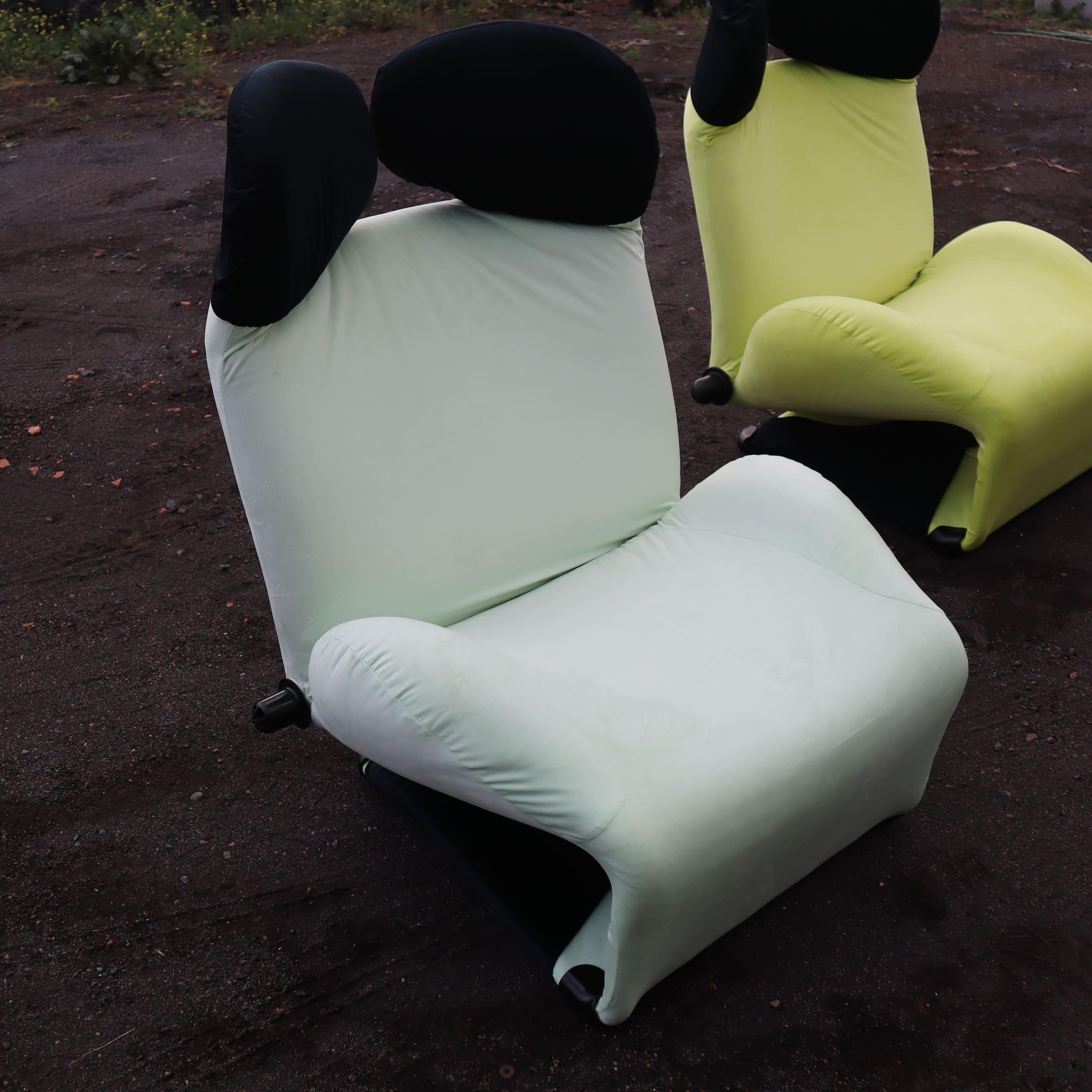 Armchair or chaise longue Wink by Cassina, Design Toshiyuki Kita, Italy, 1980s For Sale 1