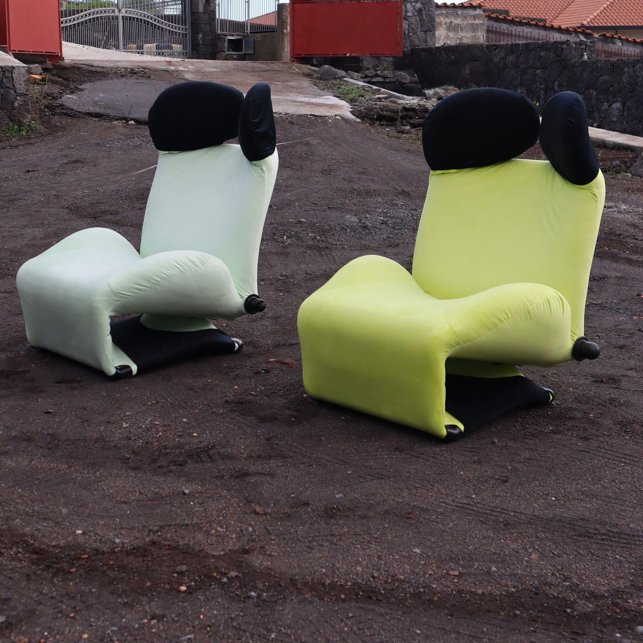 Armchair or chaise longue Wink by Cassina, Design Toshiyuki Kita, Italy, 1980s For Sale 2