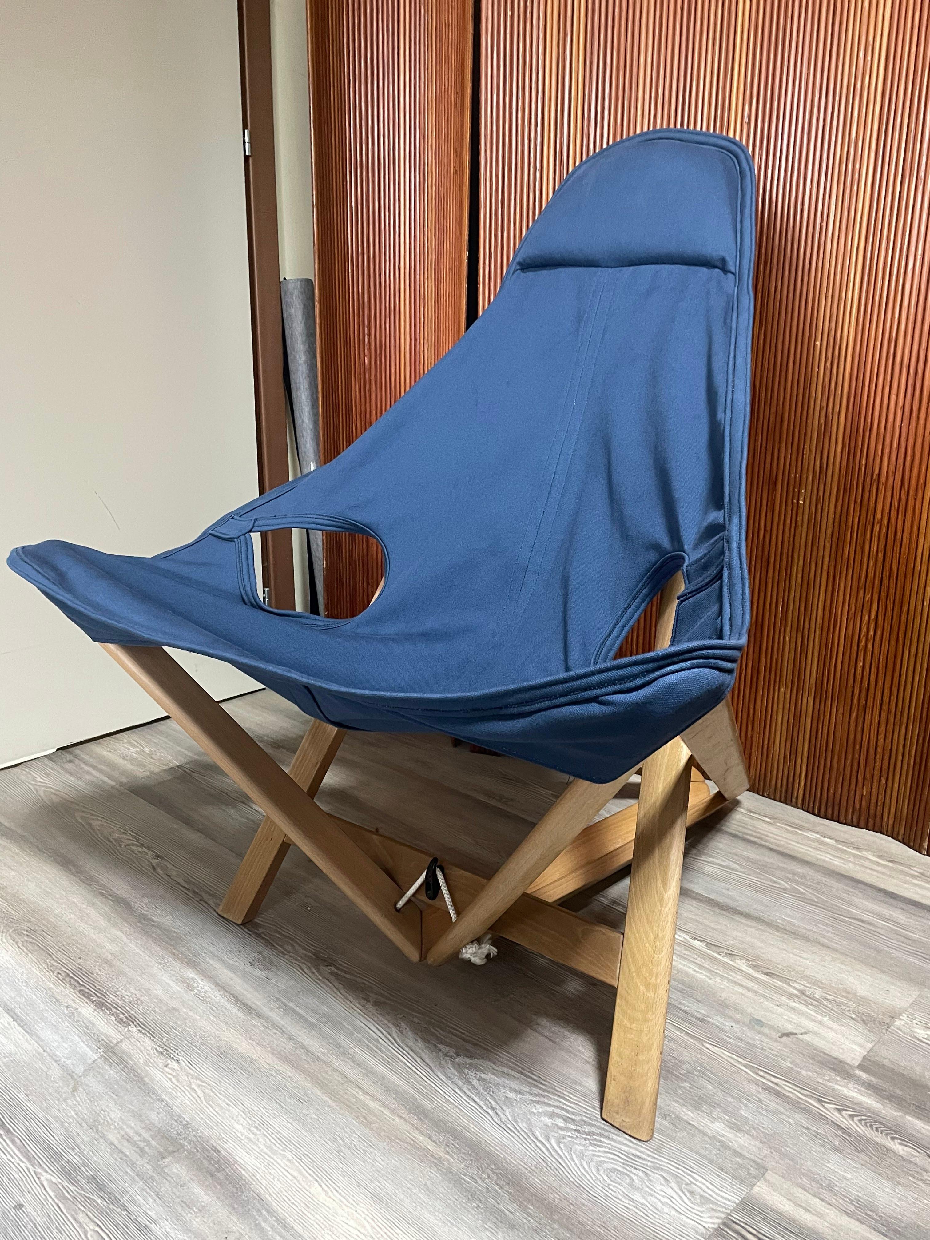 Late 20th Century Folding armchair model Mascotte by Baroni and Pastori for Plana, 1980 For Sale