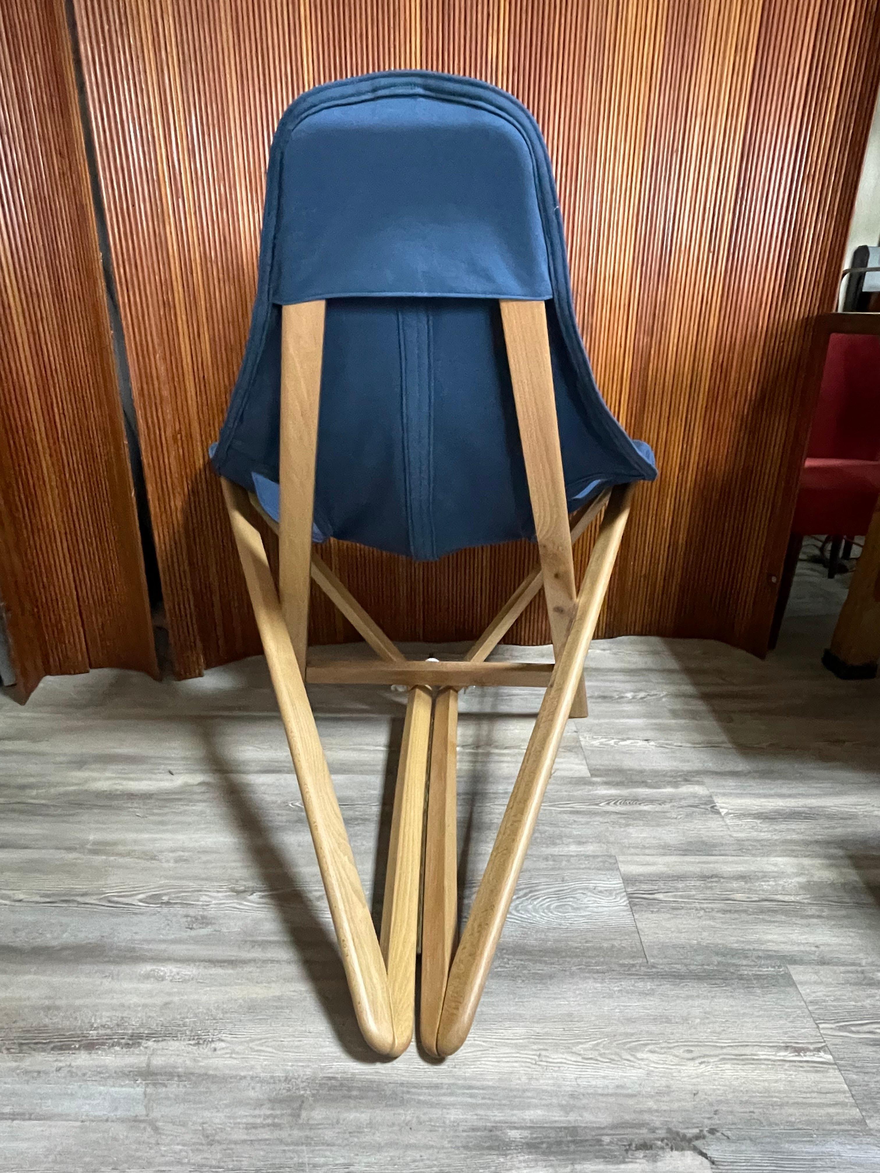 Folding armchair model Mascotte by Baroni and Pastori for Plana, 1980 For Sale 2