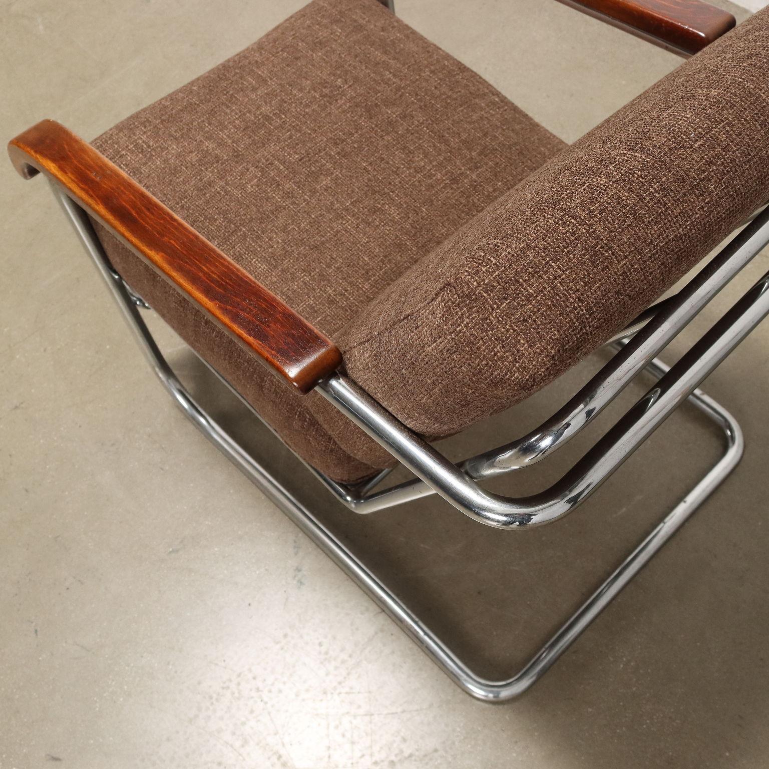 Metal 30s-40s Rationalist Armchair For Sale
