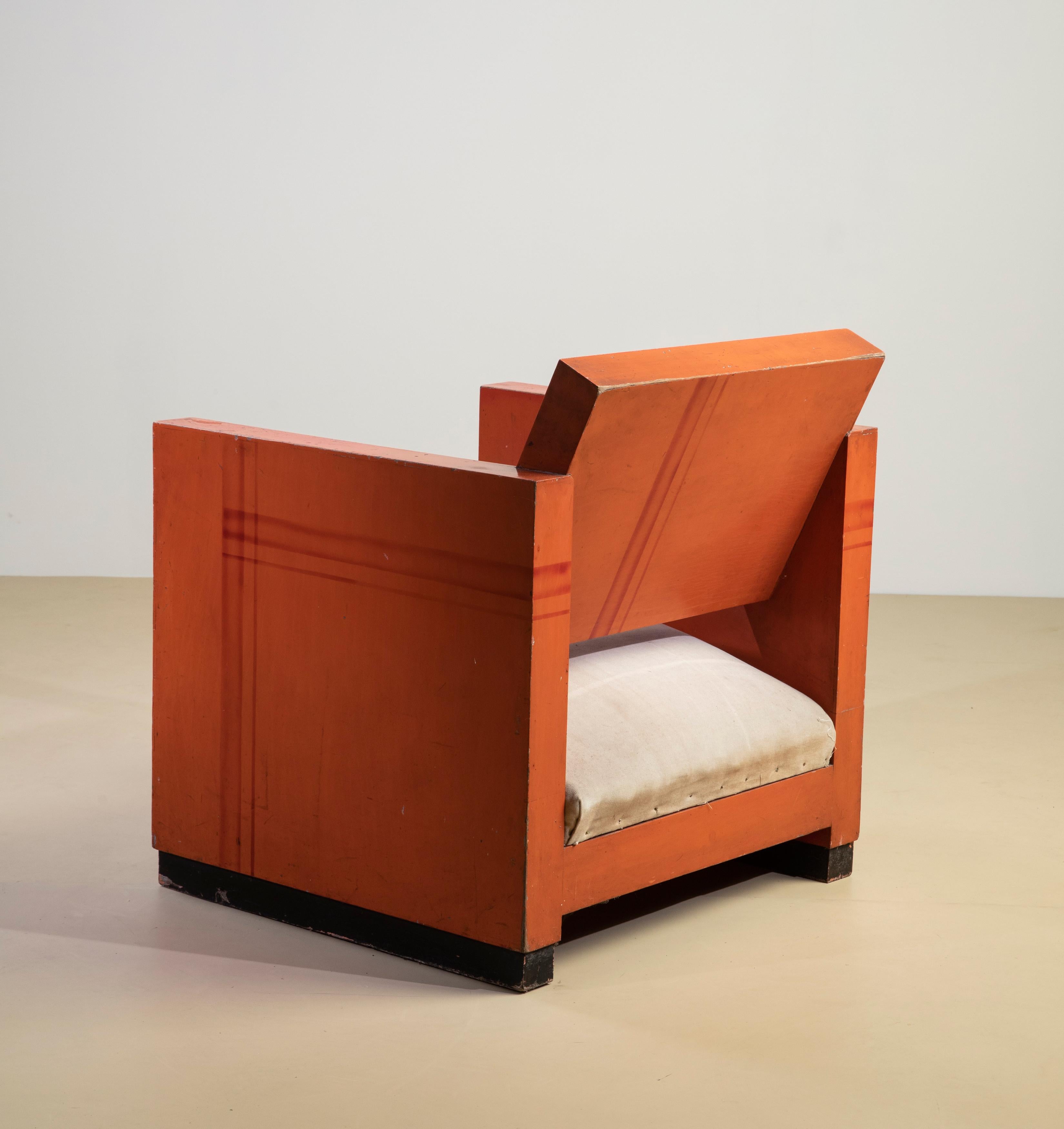 Art Deco Poltrona razionalista, manifattura italiana, anni '30 For Sale