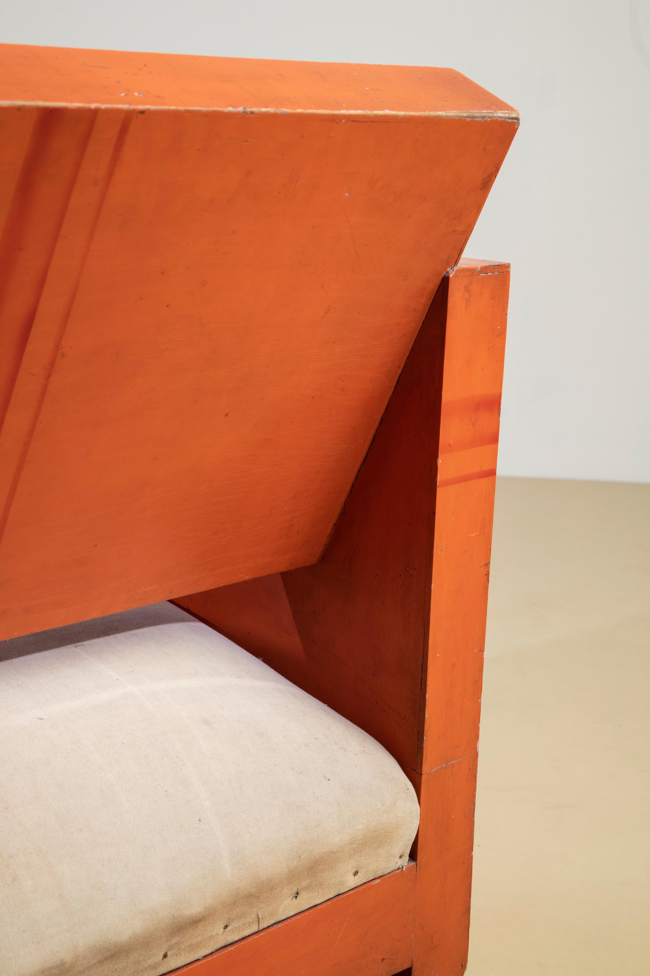 Lacquered Poltrona razionalista, manifattura italiana, anni '30 For Sale