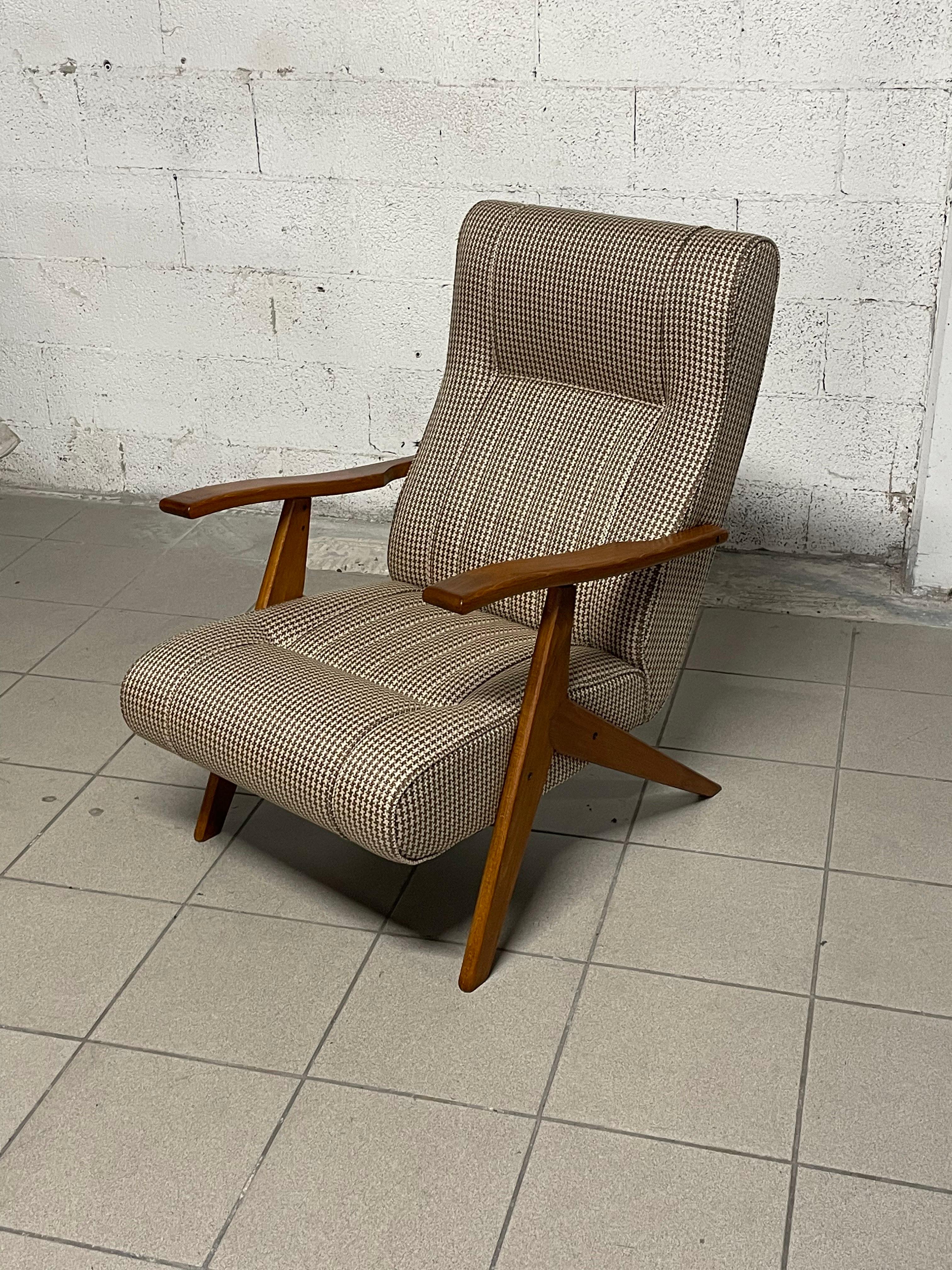 Sillón reclinable años 60 Moderno de mediados de siglo en venta