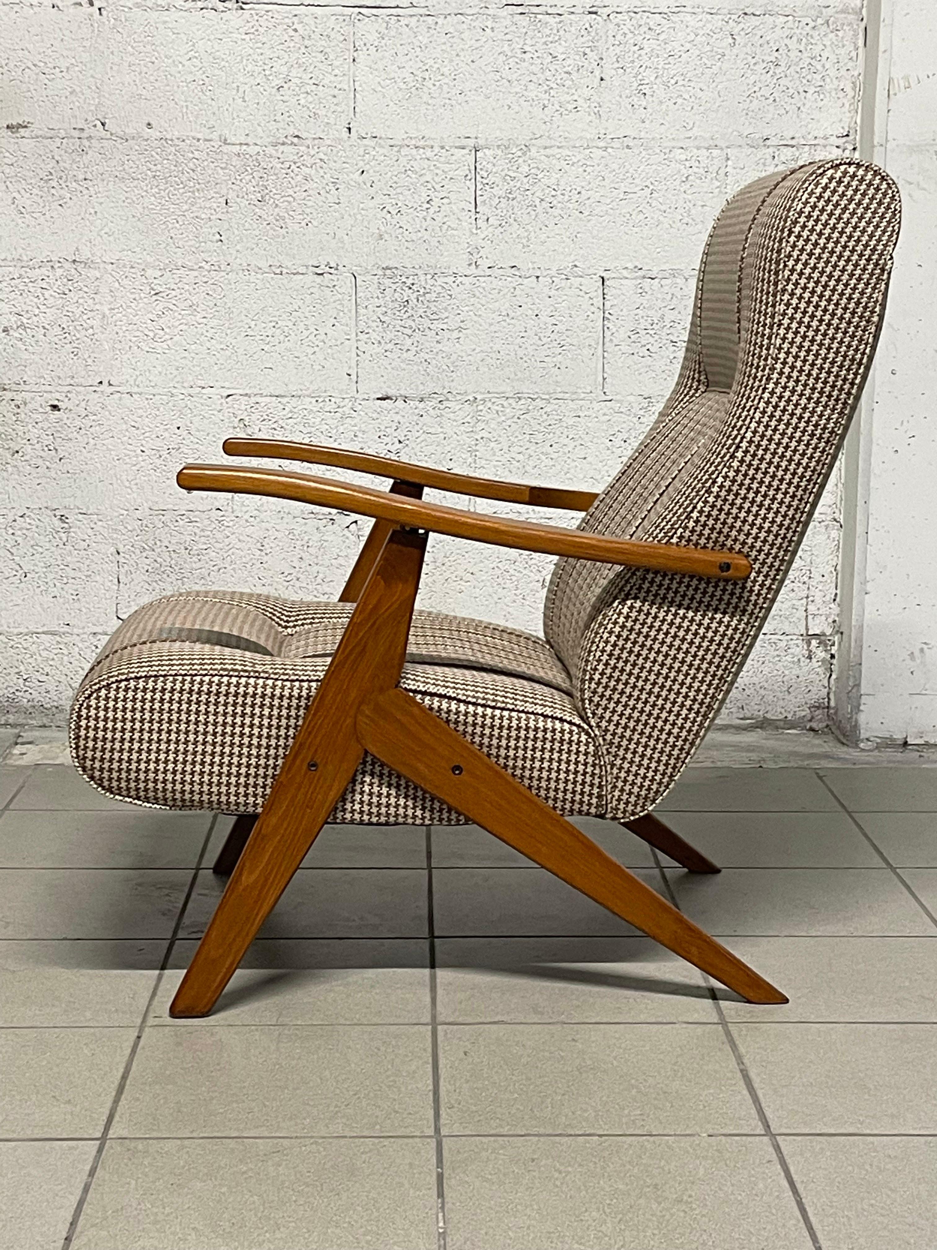 Sillón reclinable años 60 Tela en venta
