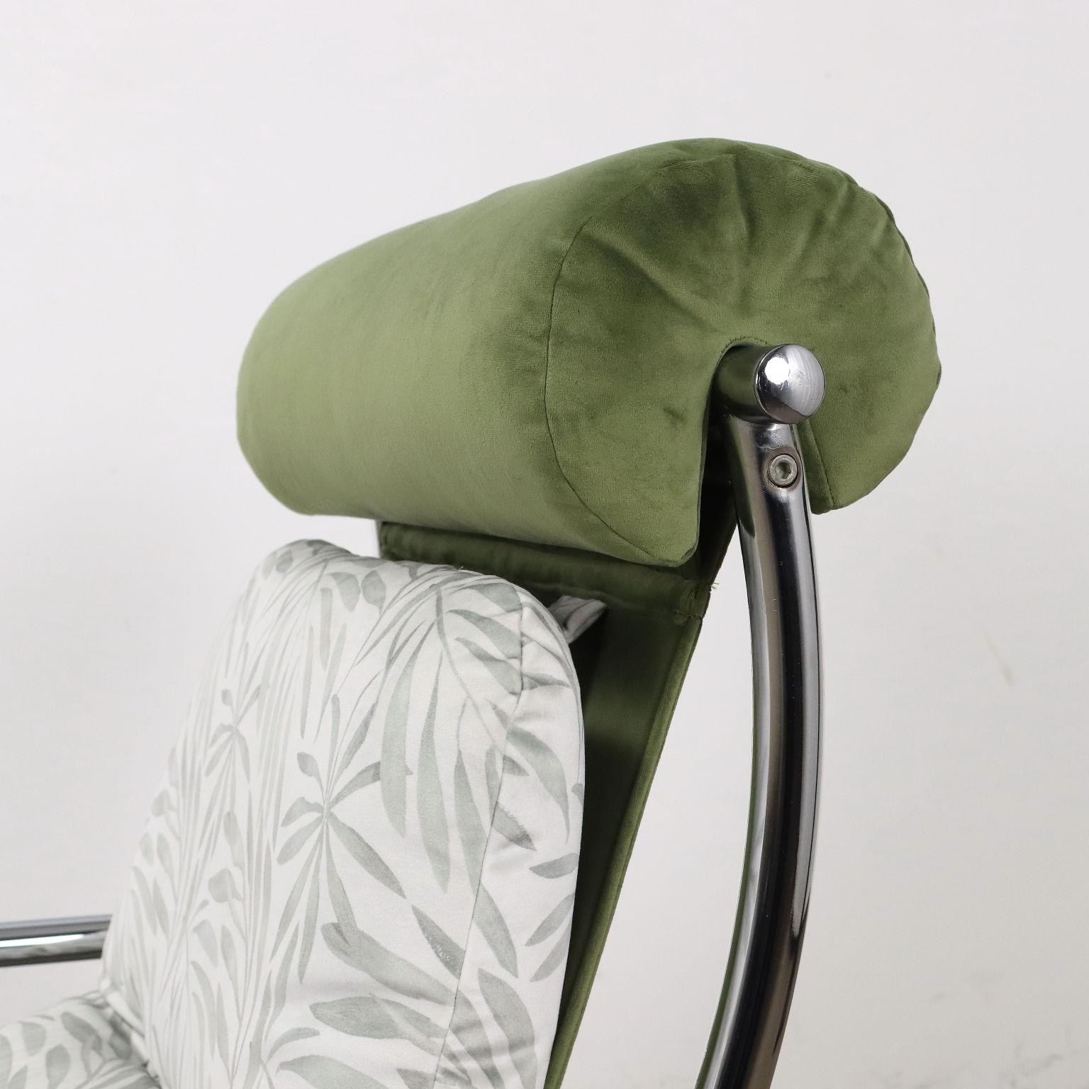 Italian Poltrona regolabile 'Jungle Collection' Anni 60 restaurata in vendita