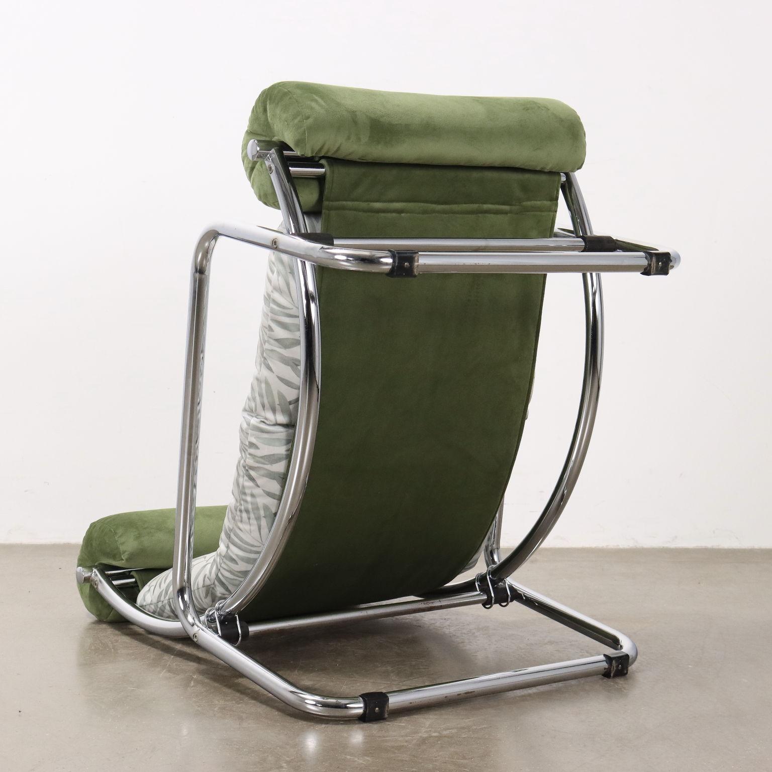 Poltrona regolabile 'Jungle Collection' Anni 60 restaurata in vendita 2