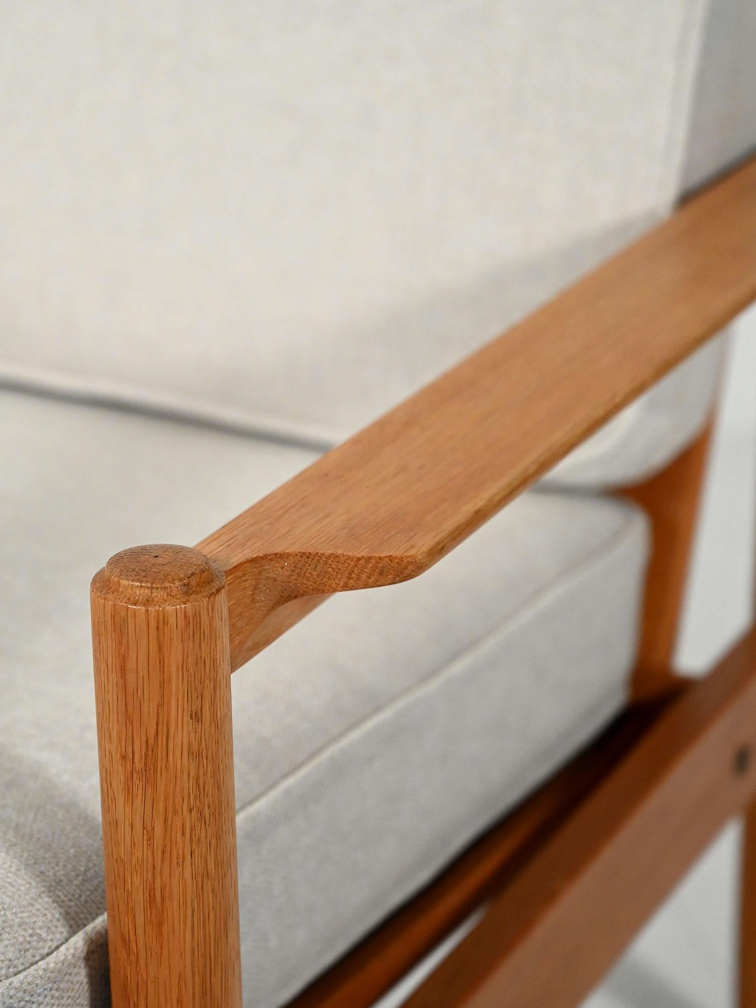 Poltrona escandinava in rovere anni 50/60 en venta 1