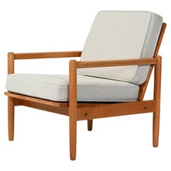 Poltrona scandinava in rovere anni 50/60