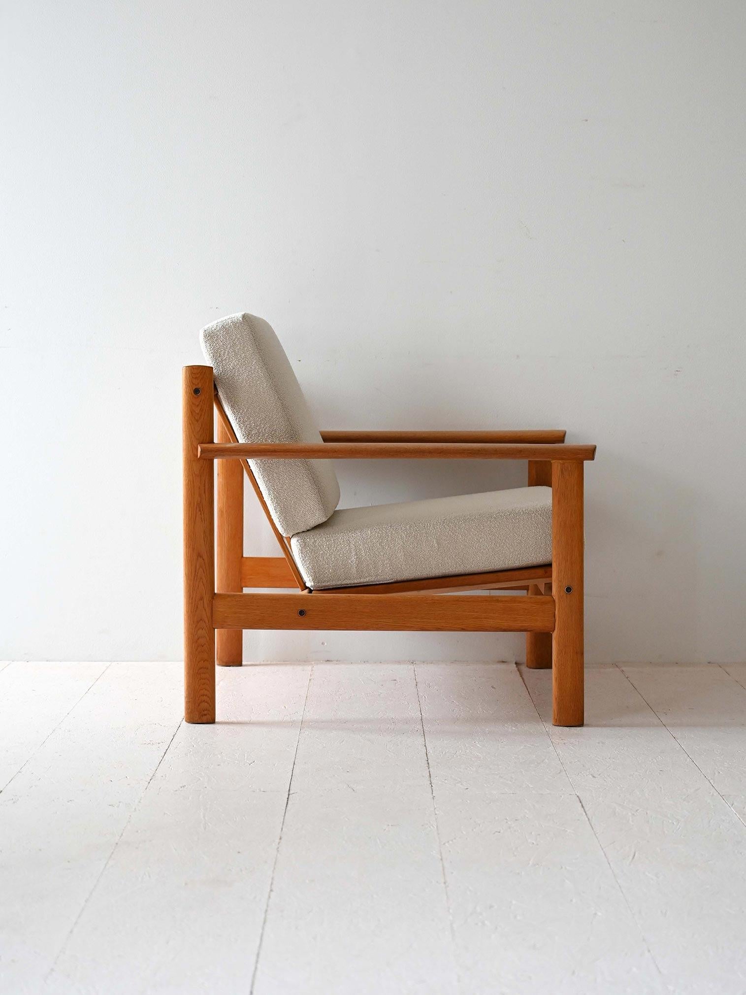Sillón escandinavo de roble Escandinavo moderno en venta