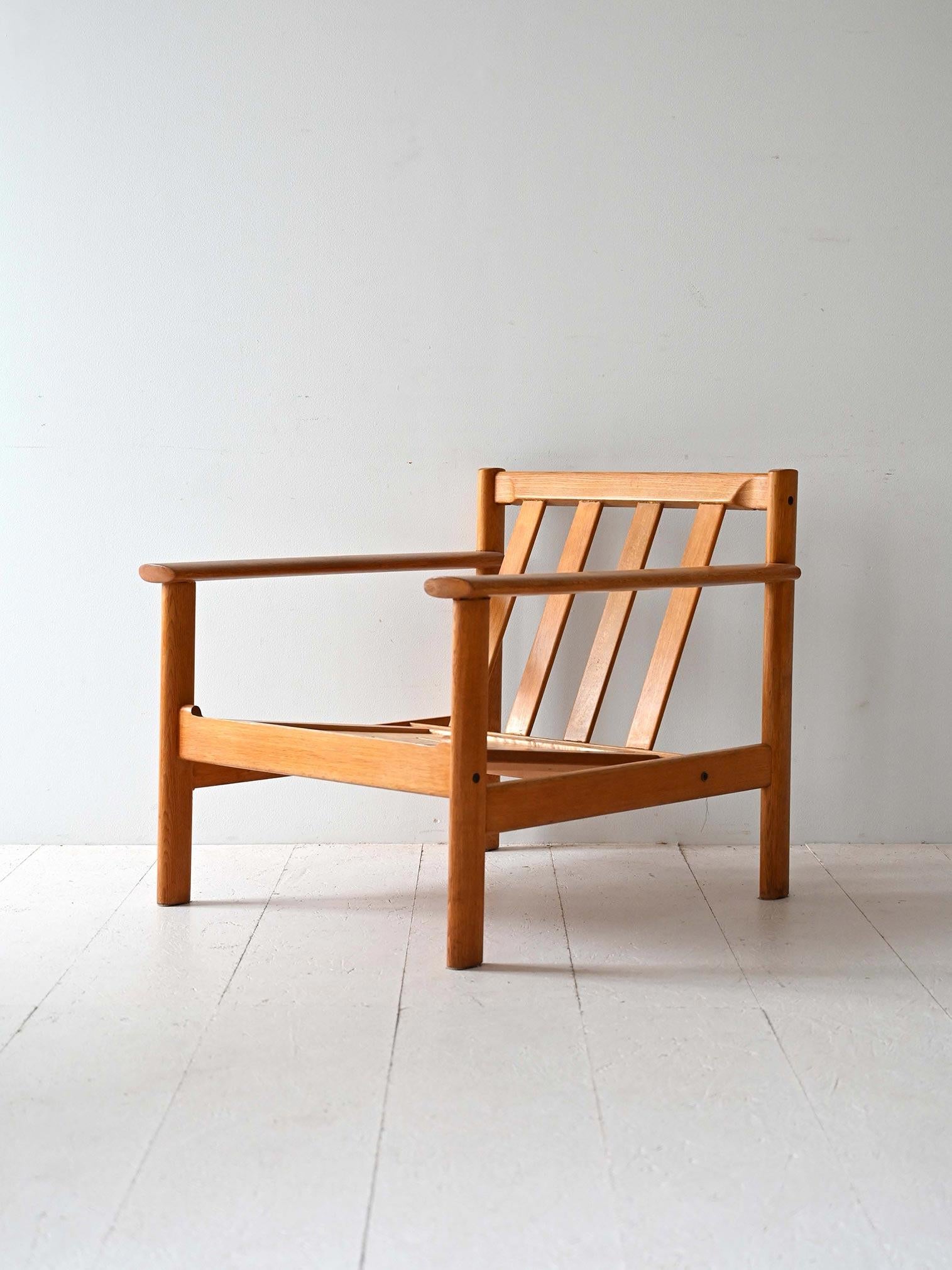 Sillón escandinavo de roble en Bueno estado para la venta en Brescia, IT