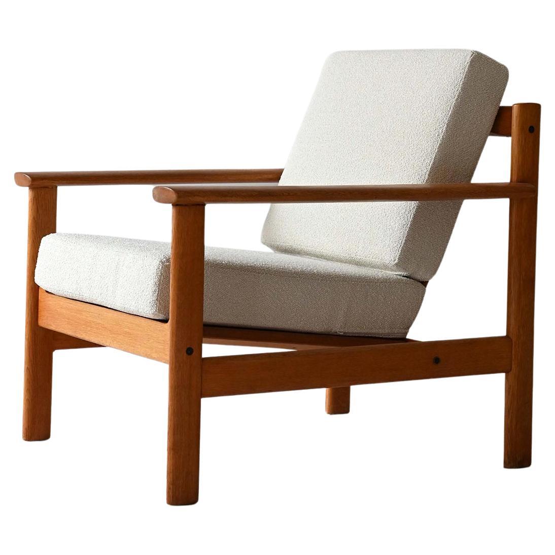 Scandinavian oak armchair