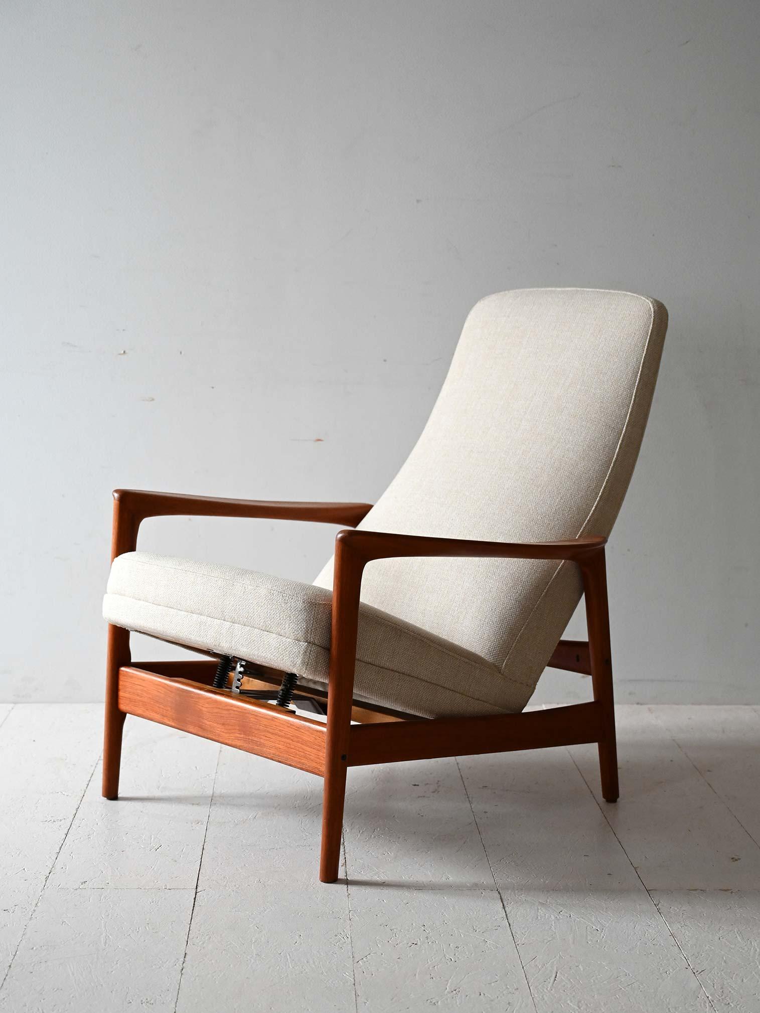 Poltrona scandinava in teak di Alf Svensson per DUX In condizioni buone in vendita a Brescia, IT