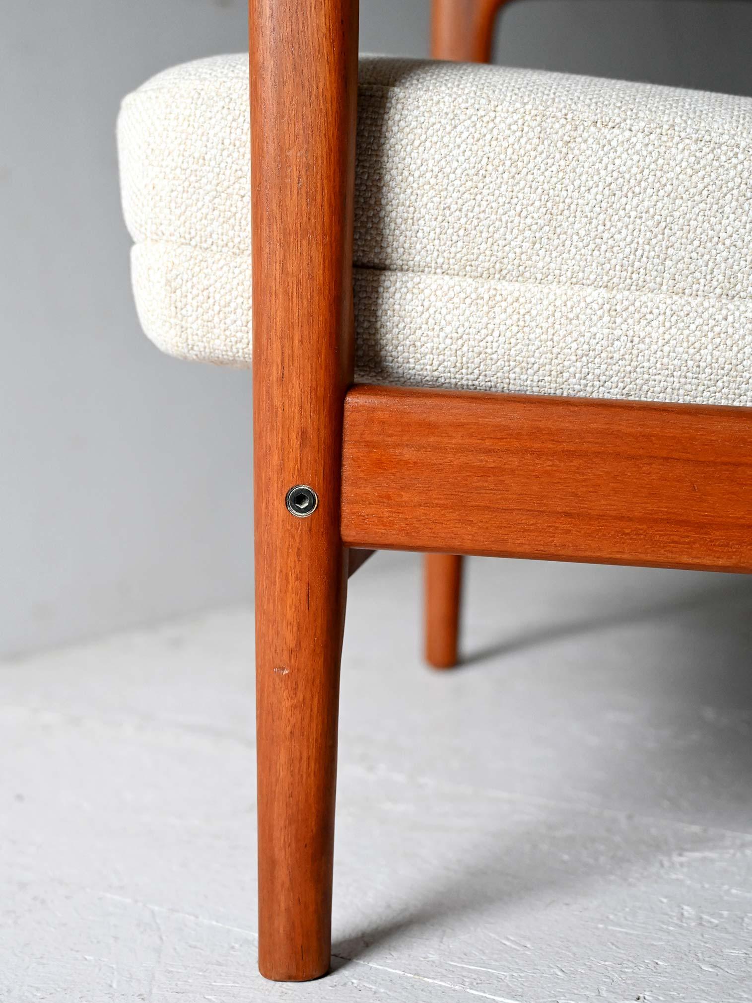 Poltrona scandinava in teak di Alf Svensson per DUX in vendita 1