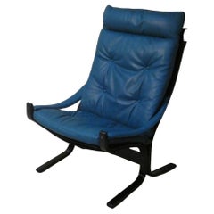 Siesta armchair in wood and leather by Ingmar Relling for Westnofa Vestlandske
