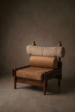 Poltrona Tonico by Sérgio Rodrigues, Rosewood and Leather, Brazil, 1963