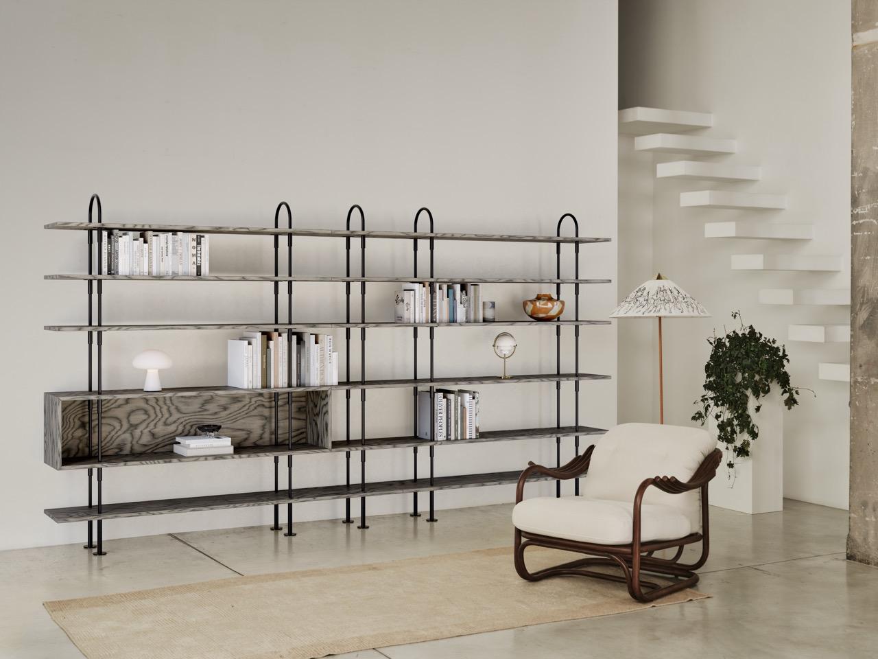 Poltrona Tria Lounge Chair in Rattan by Carlo de Carli for GUBI Manchado en venta