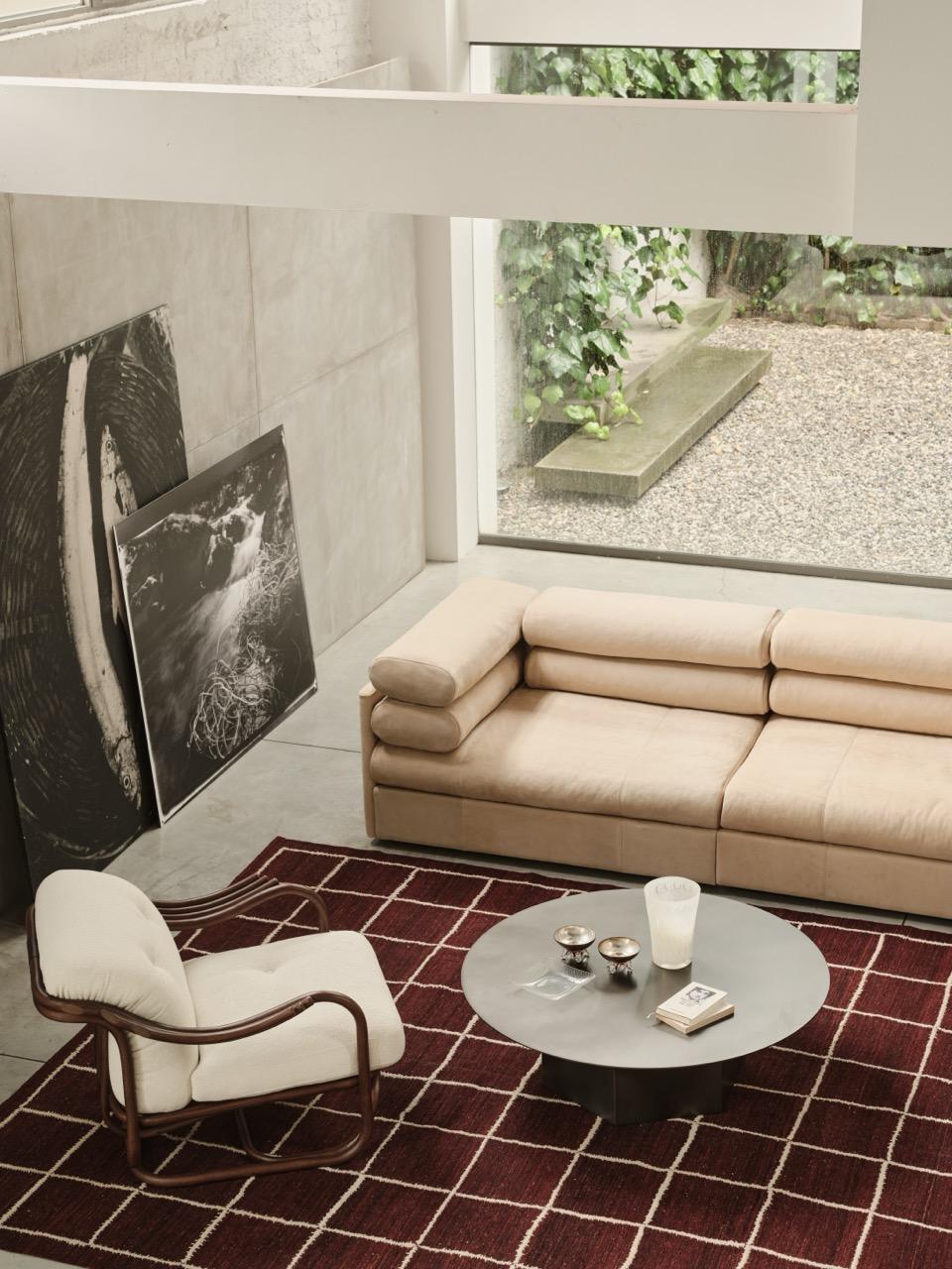 Poltrona Tria Lounge Chair in Rattan by Carlo de Carli for GUBI en venta 2