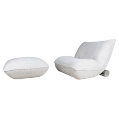 Valentina armchair, Carla Venosta, Cinova with ottoman