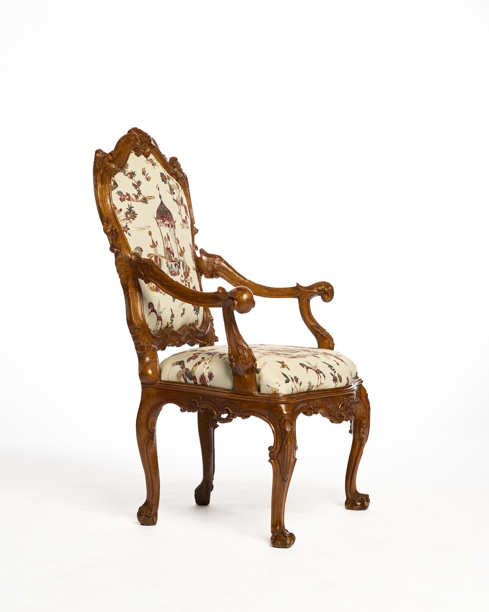 Rococo Poltrona veneziana del Settecento en vente